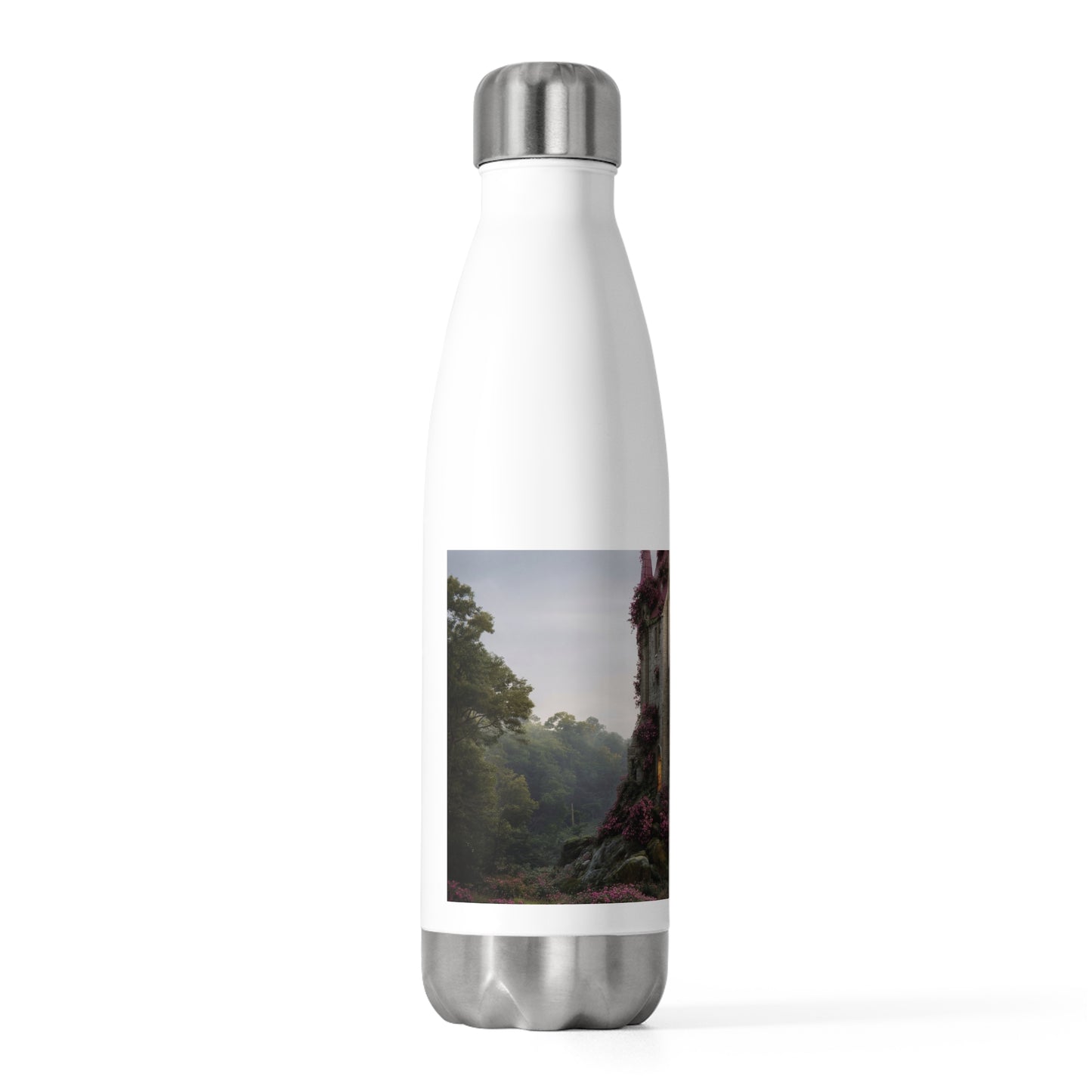 Rose-Clad Castle 20oz Insulated Bottle – Whispers of the Forgotten Keep