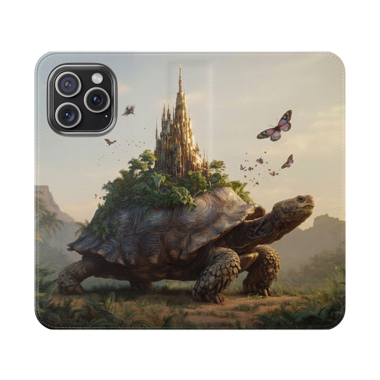 Castle Turtle Flip Cases – Golden Spire Jungle Guardian