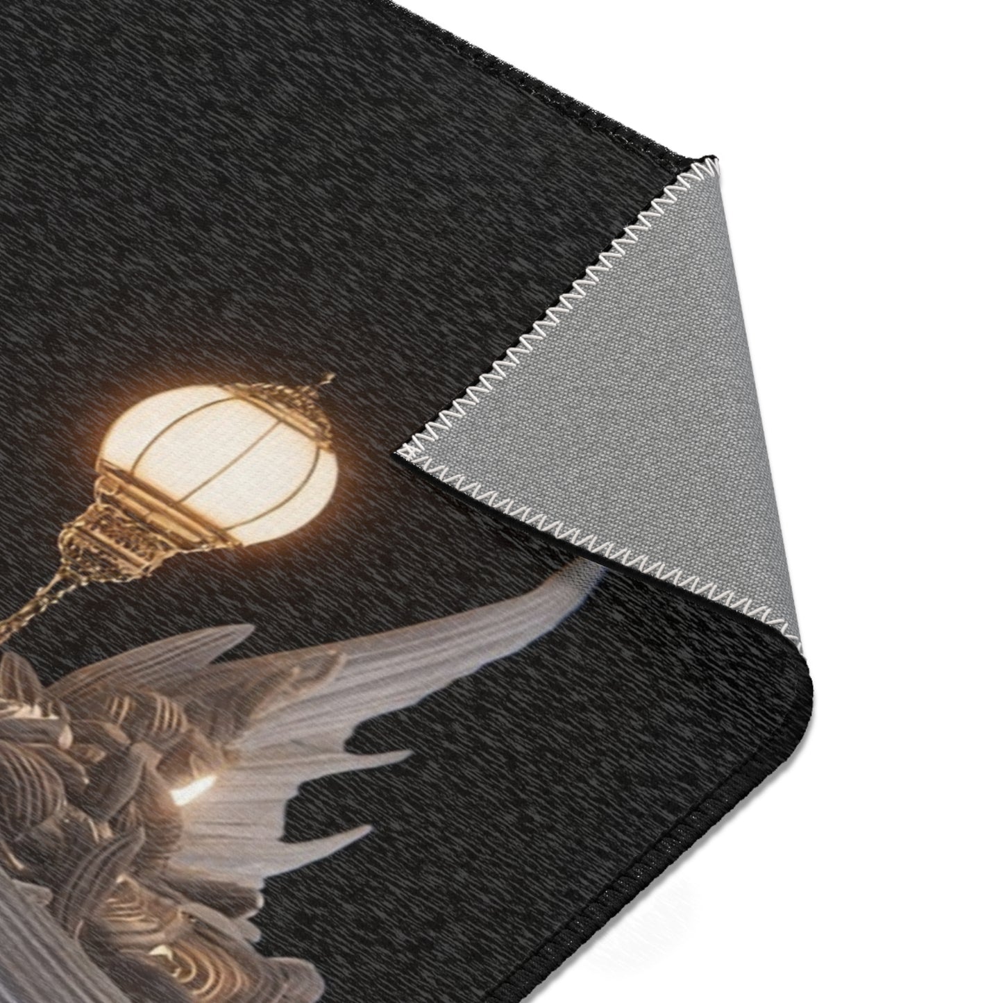 Luminescent Deep-Sea Leviathan Rug – Whispering Lanterns of the Abyss