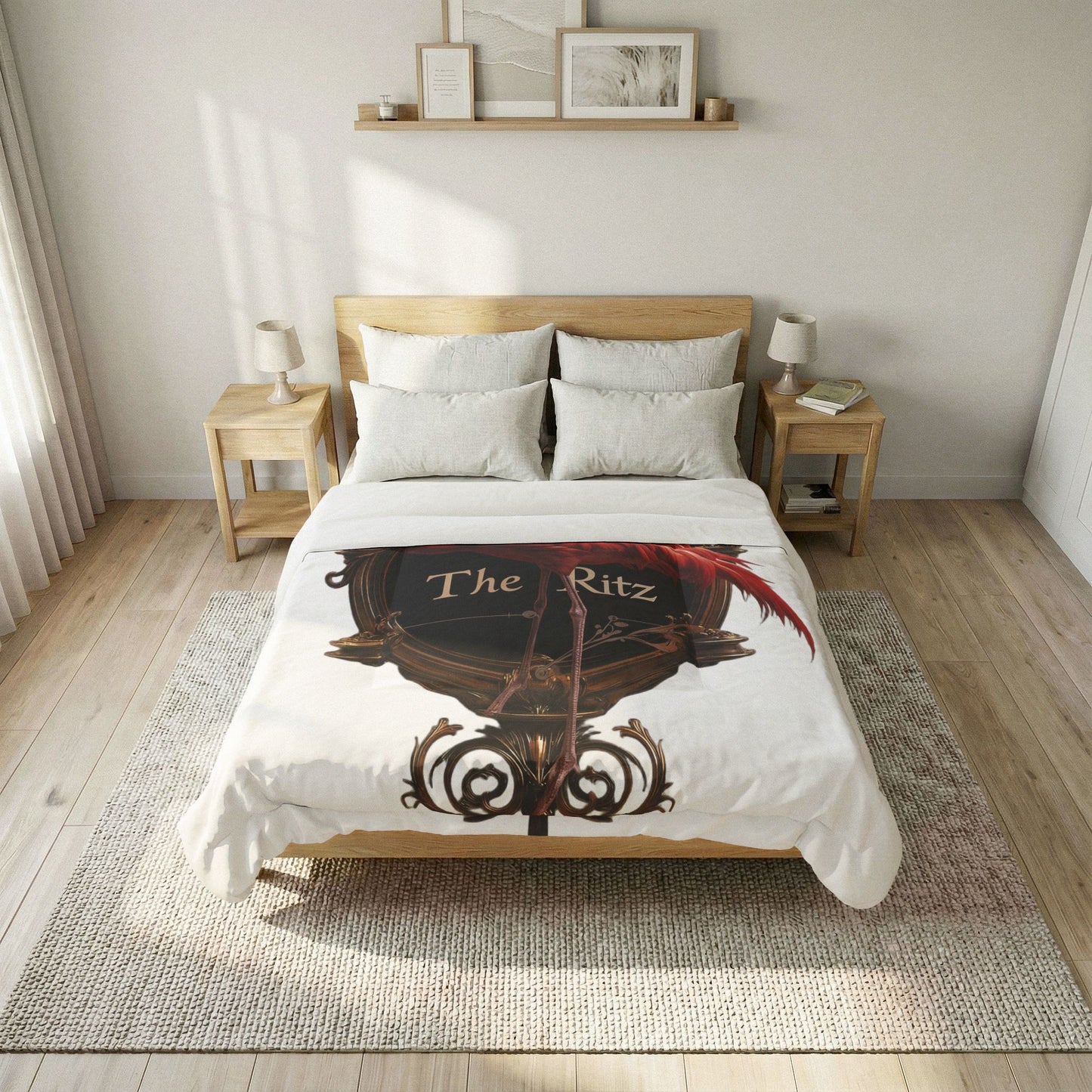 Gilded Flamingo Comforter – The Ritz Ornate Frame Design