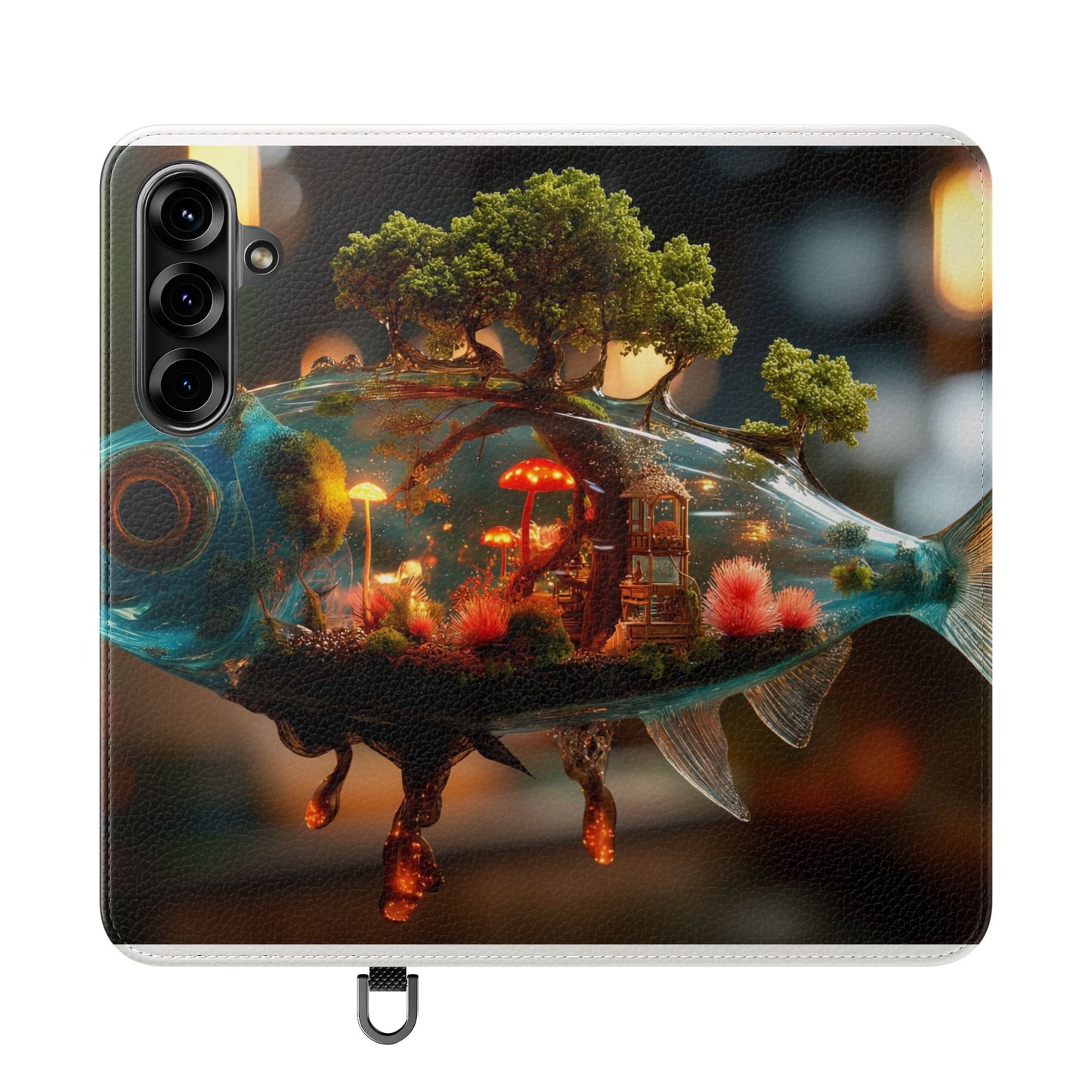 Forest Fish Flip Case – Liquid Glowwood Dreamscape