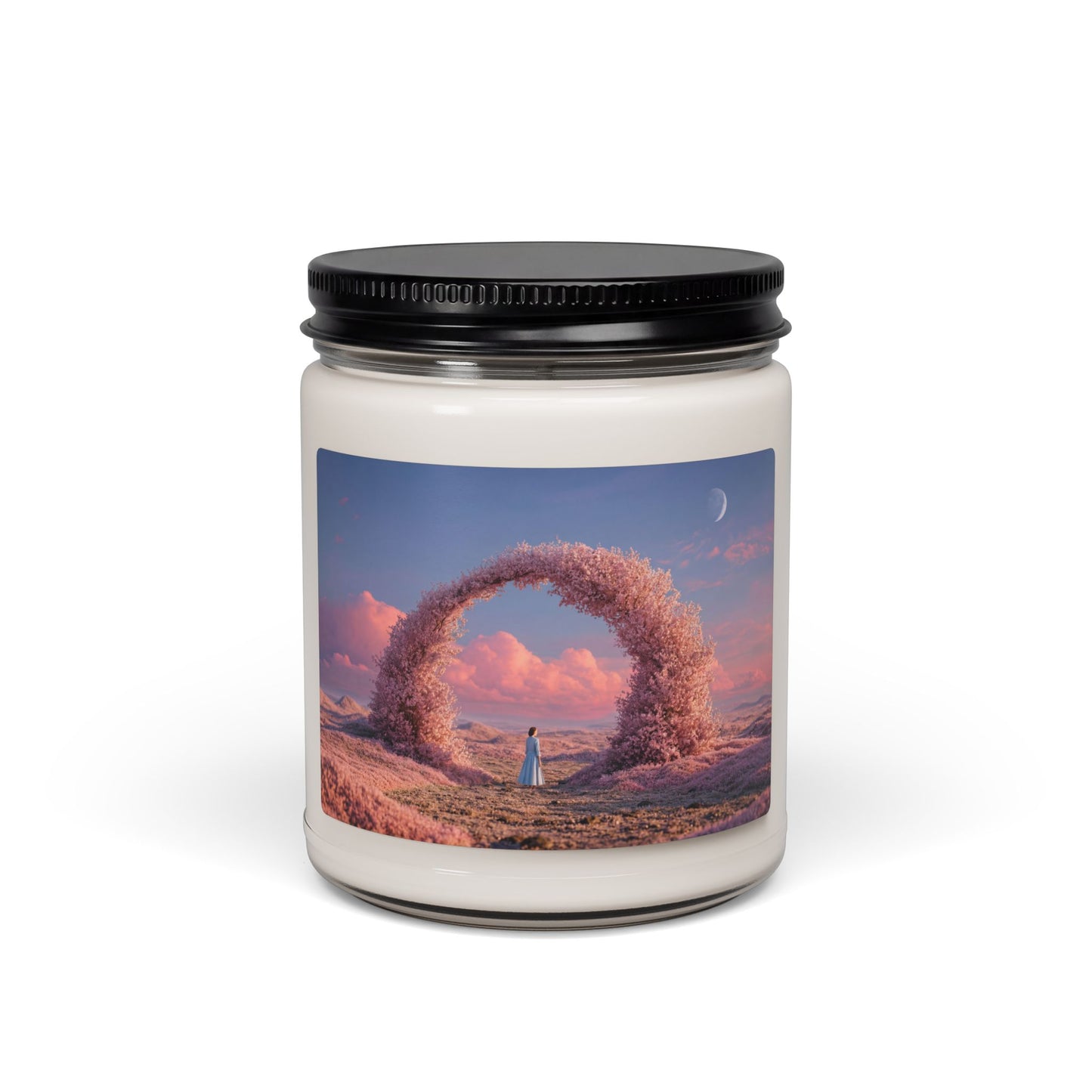 Cherry Blossom Portal Scented Soy Candle, 9oz – Where Pink Petals Meet Twilight