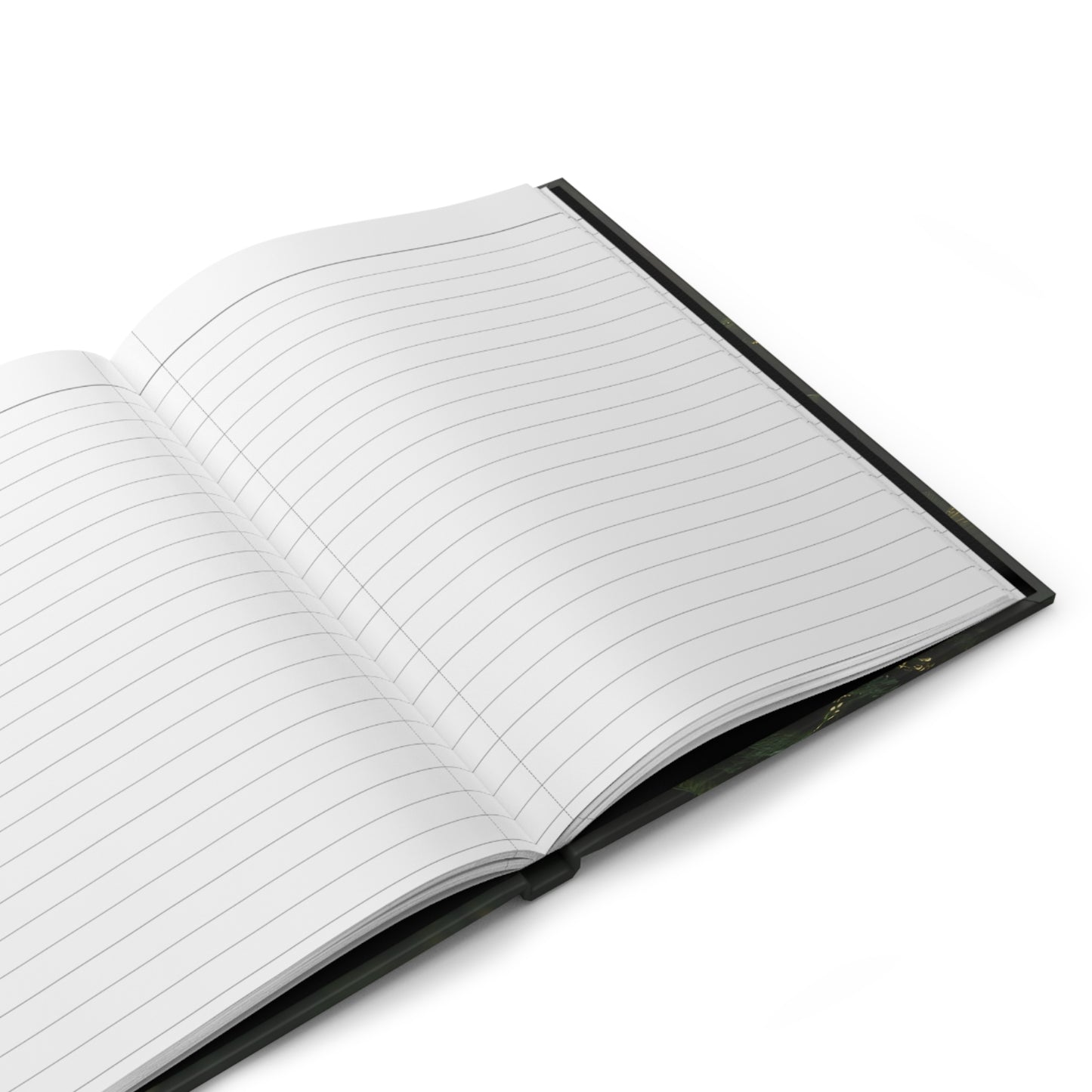 Forest Rider Hardcover Journal Matte – Sunbeam Flight Through Ancient Canopy
