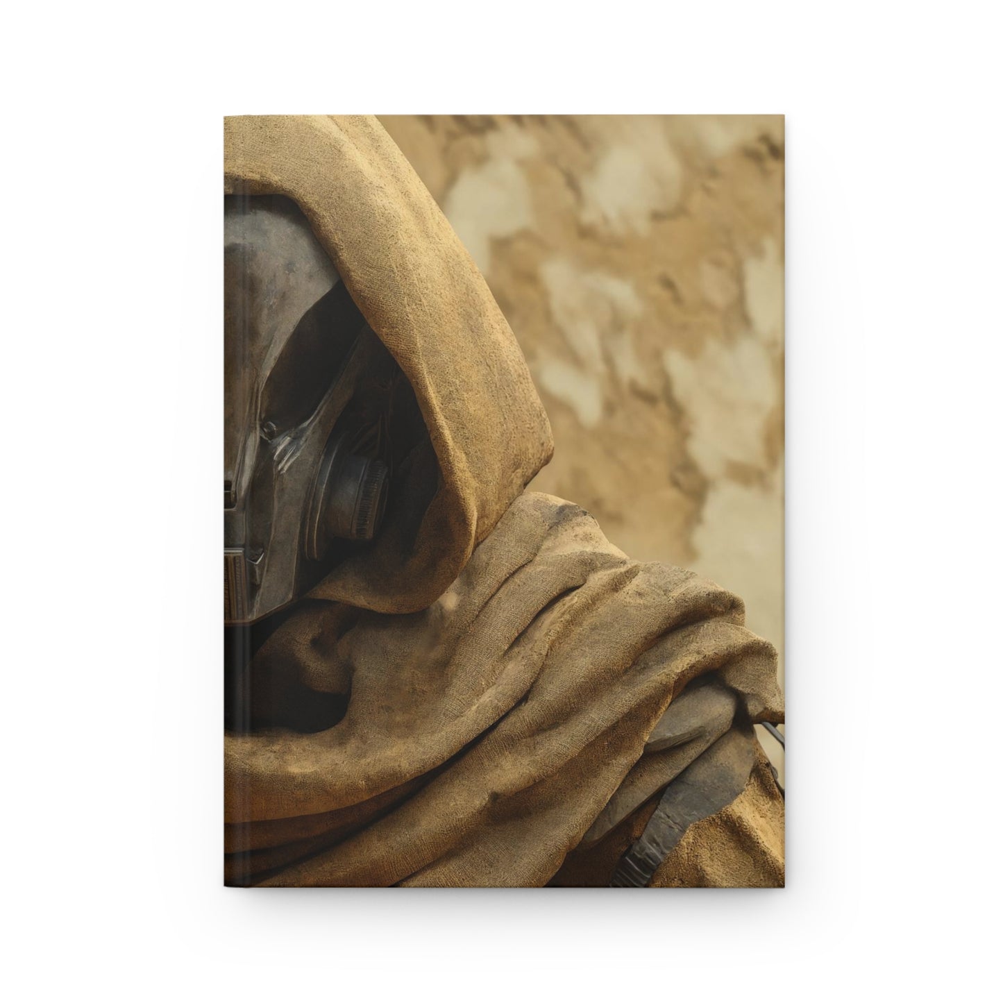Desert Warrior in Hooded Cloak - Hardcover Journal