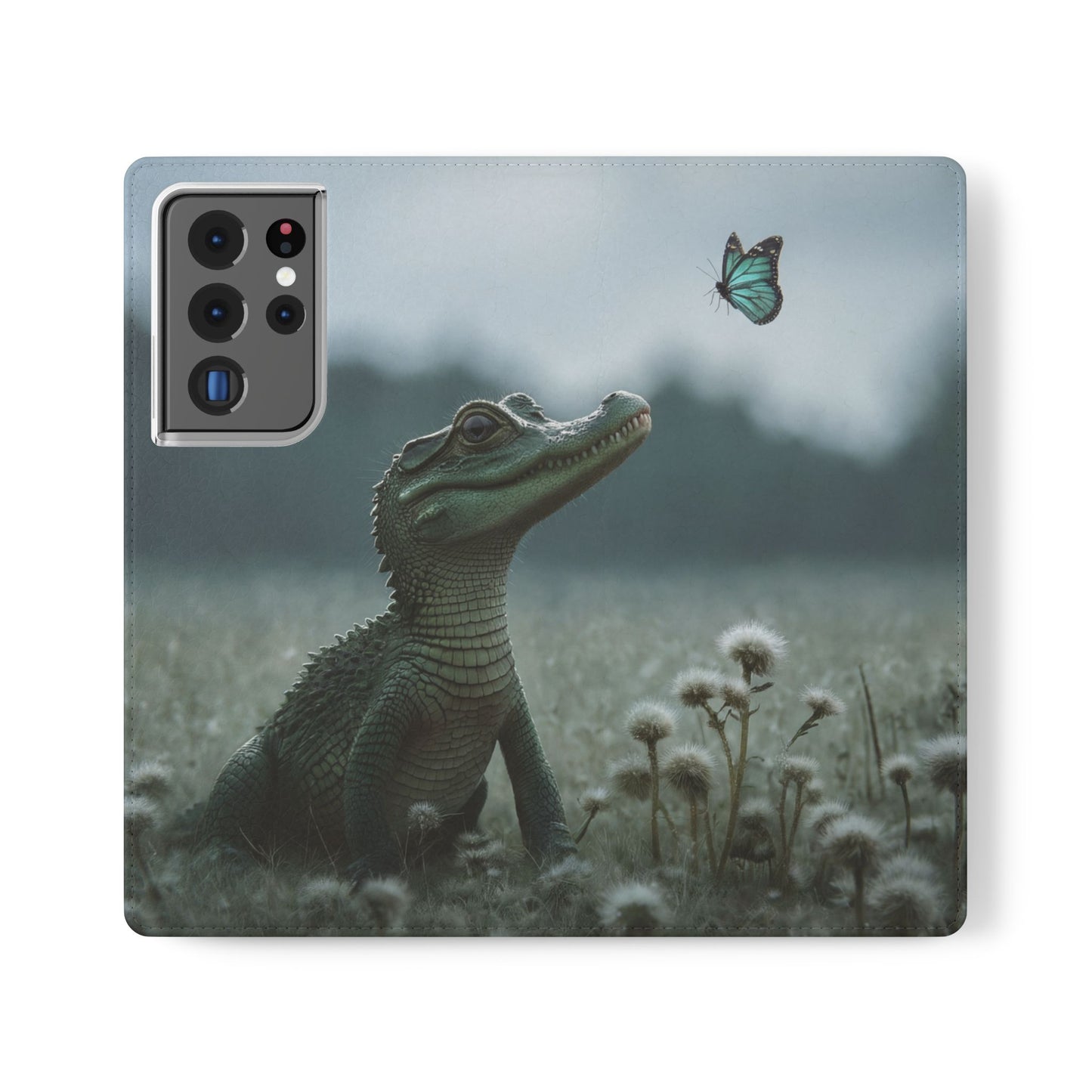 Gentle Croc & Butterfly Flip Cases – Tender Meadow Guardian Scene
