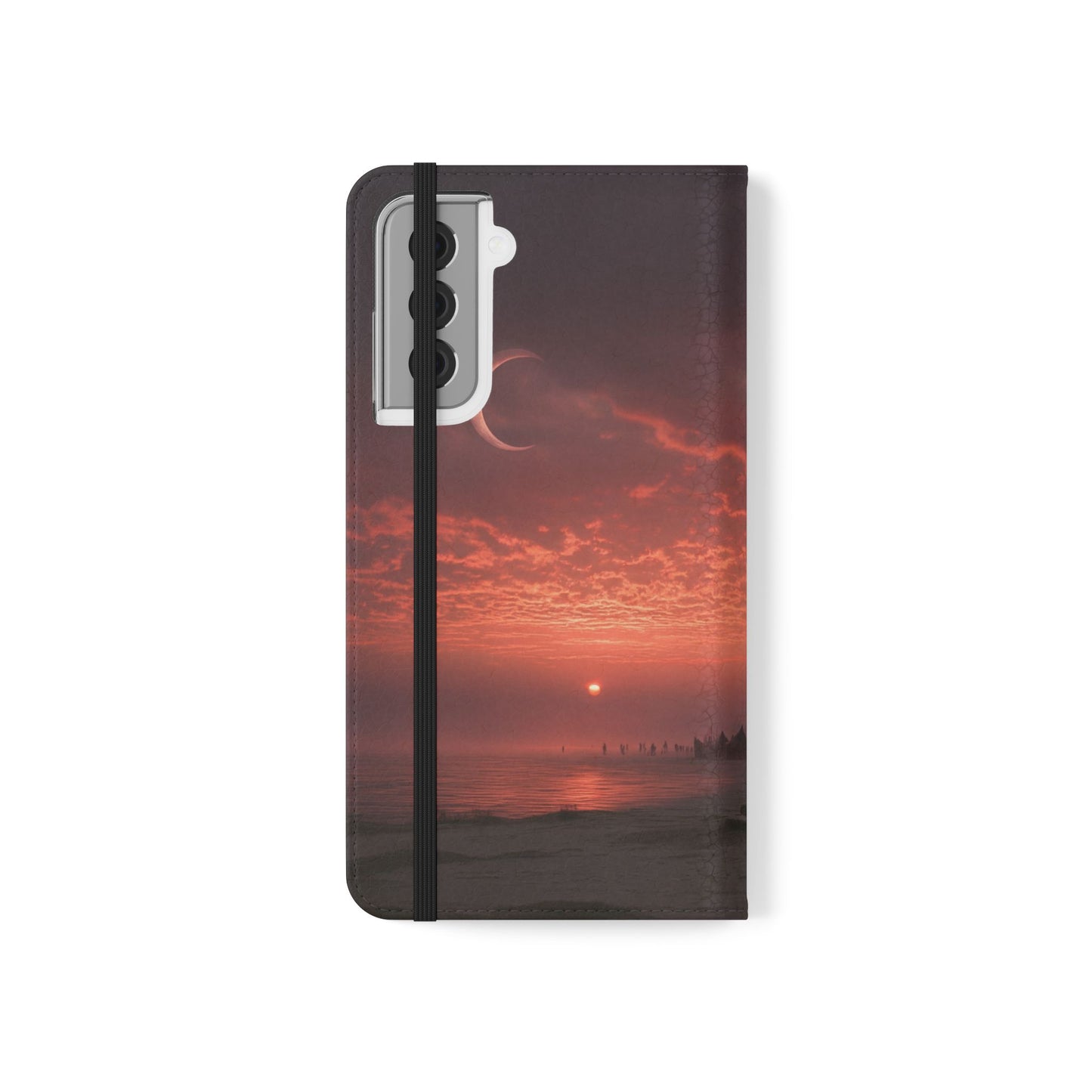 Twilight Sentinel Flip Cases – Moonlit Stairway to the Horizon