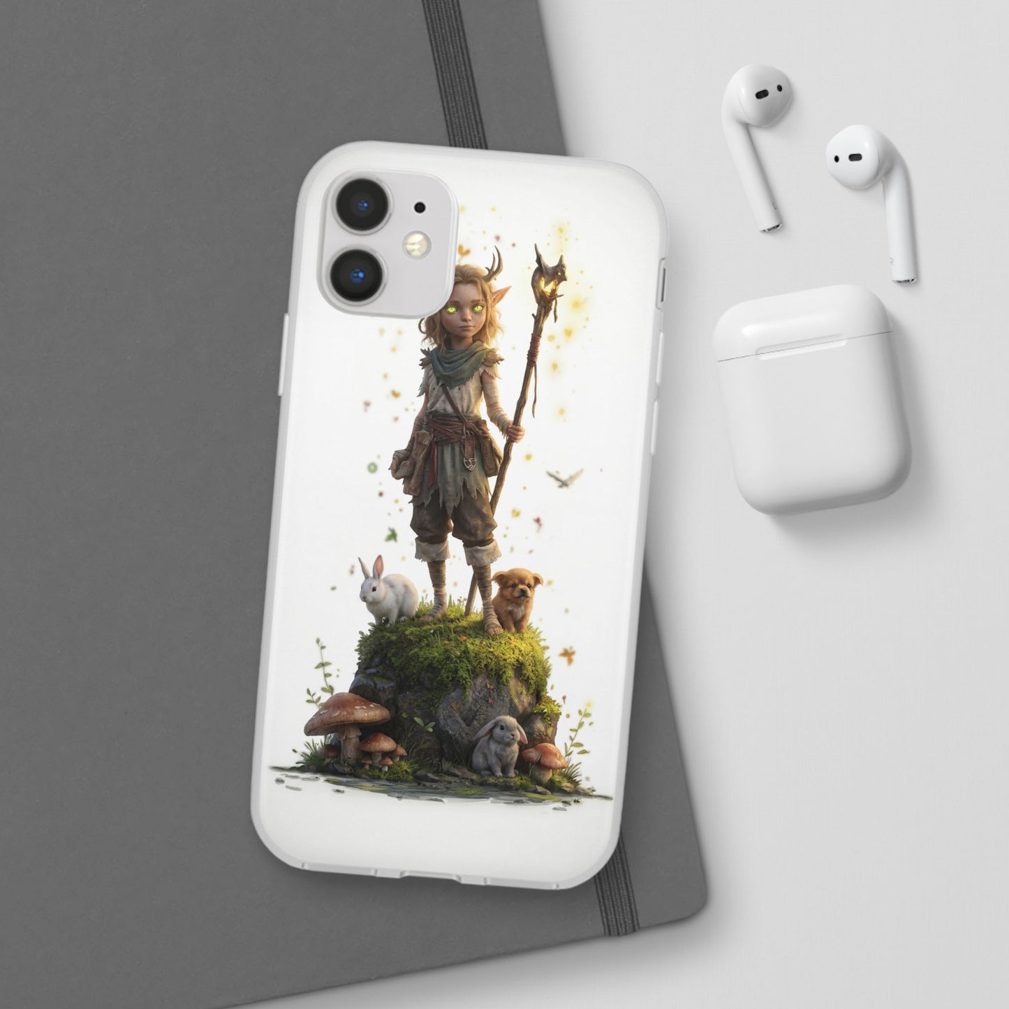 Forest Sentinel Flexi Cases – Luminescent Deerhorn Guardian
