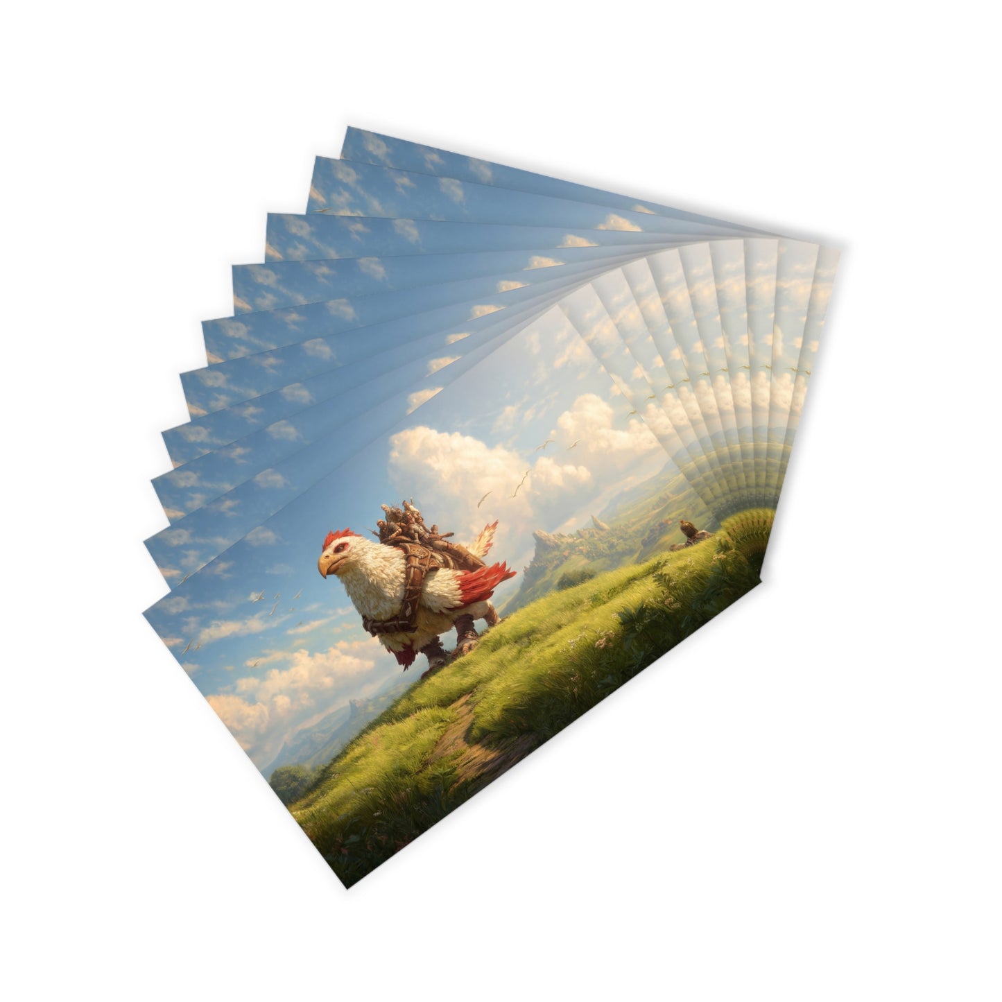 Eagle Sentinel Postcards (10pcs) – Wings of the Sunlit Quest