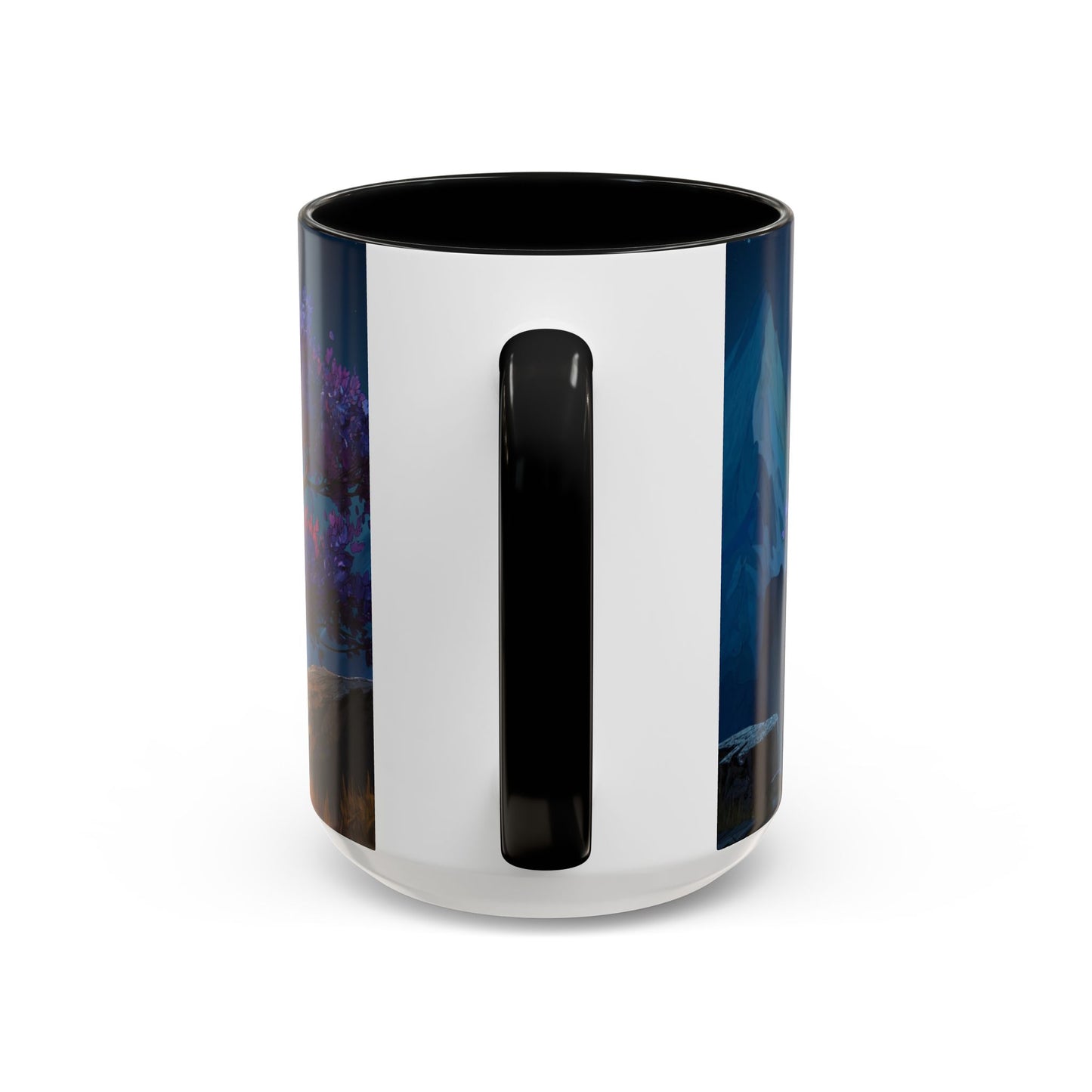Celestial Tree Accent Coffee Mug (11, 15oz) – Twilight Bloom Dreamscape