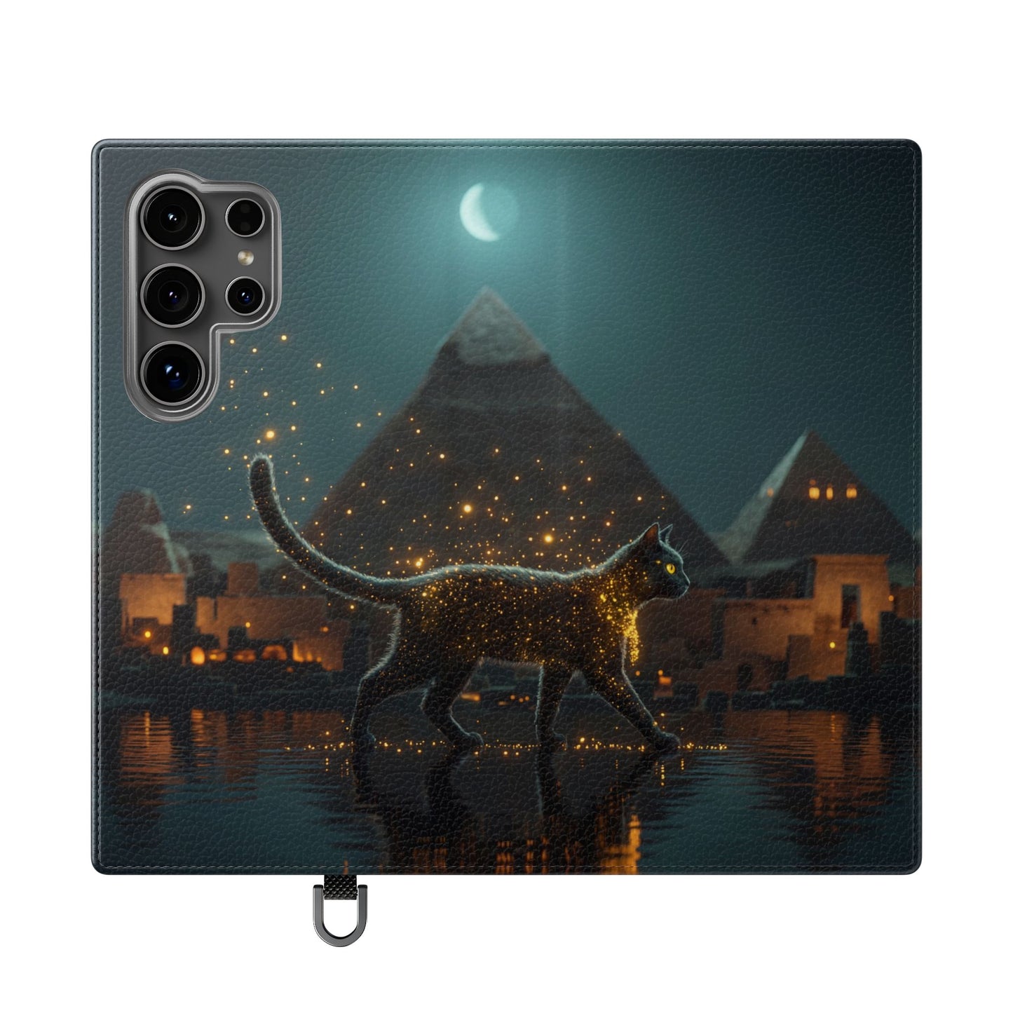 Celestial Vortex Flip Cases – Indigo Cloud Dreamscape