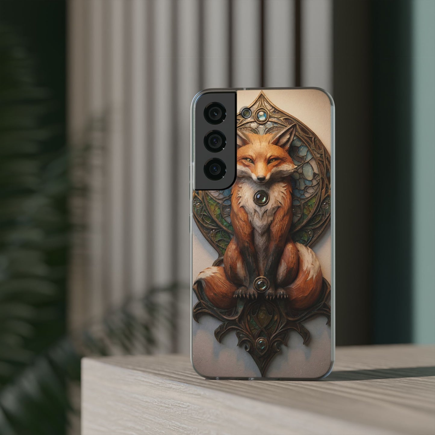 Fox Sentinel Flexi Cases – Amber Glaze and Stained Glass Reverie
