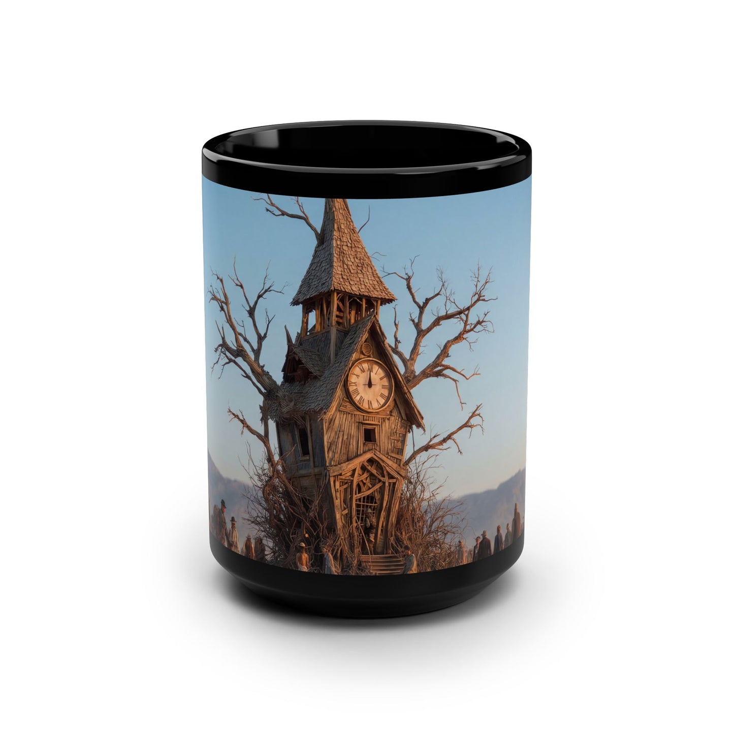 Clocktower Pilgrims Black Mug, 15oz – Worn Wood and Wanderers