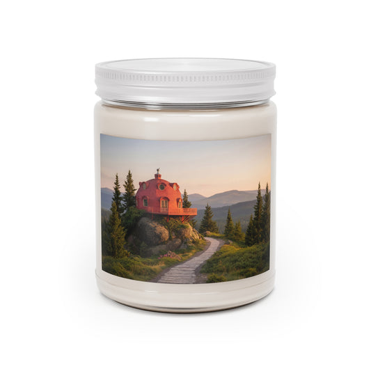 Red Dome Cottage Scented Soy Candles with White Lid, 9oz – Sunset Summit Sanctuary
