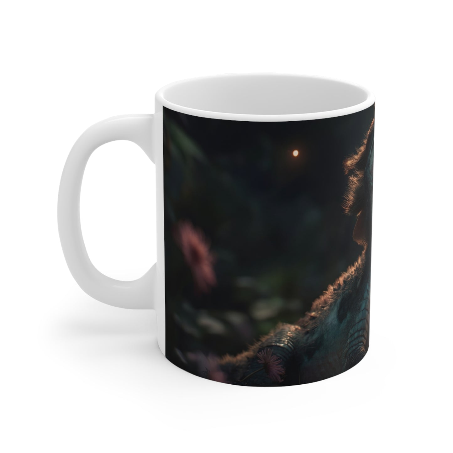 Gentle Crocodile & Butterfly Ceramic Mugs (11oz\15oz\20oz) – Twilight Garden Whispers
