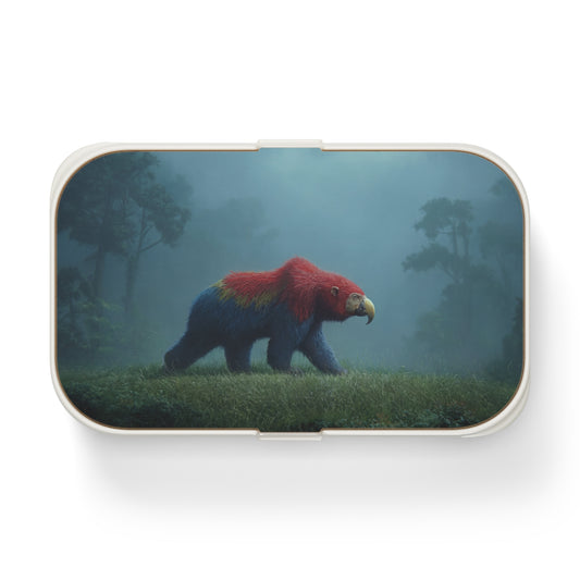 Parrot-Bear Hybrid Bento Lunch Box – Misty Jungle Guardian