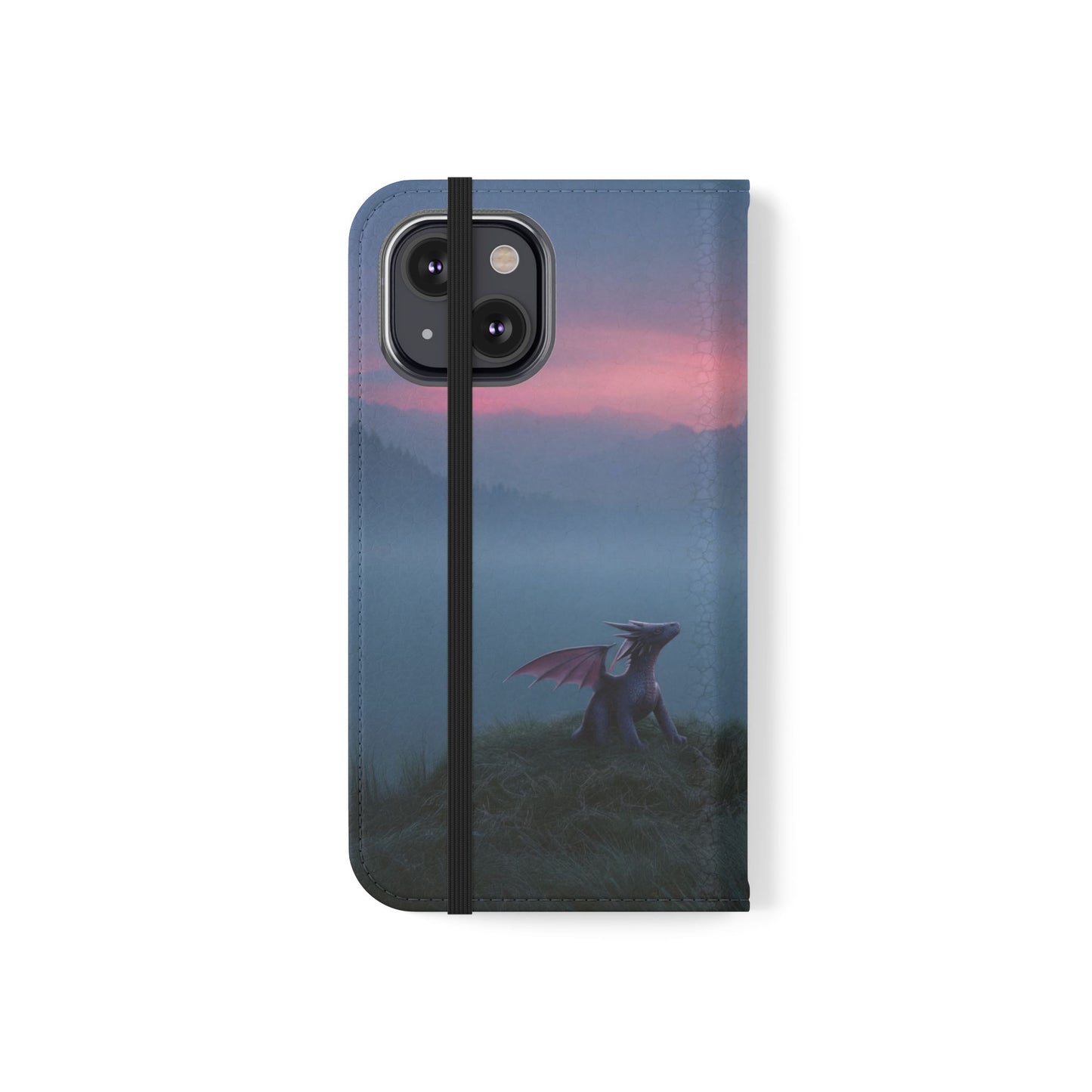 Silent Guardian Flip Cases – Misty Dawn Warrior and Dragon Companion