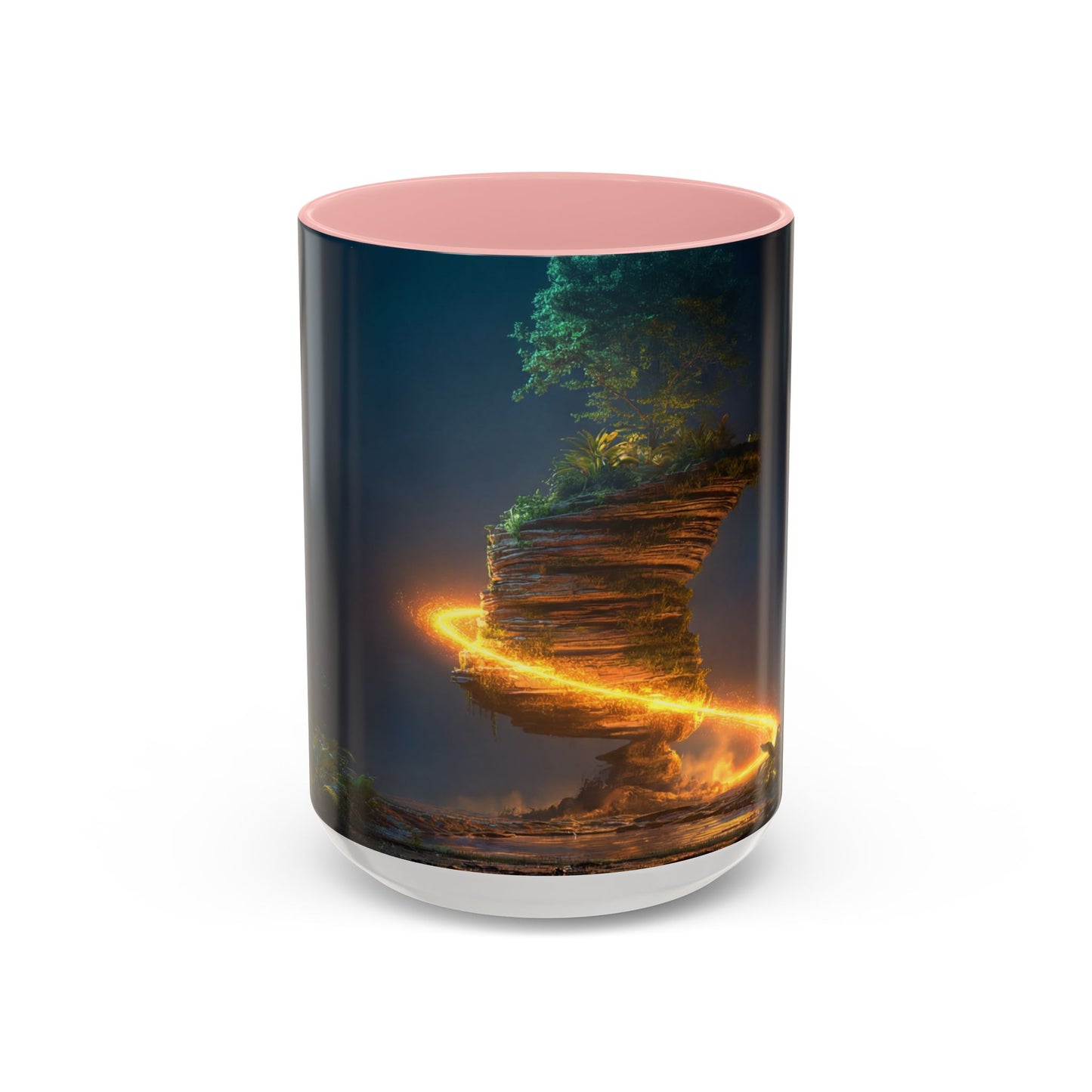 Floating Stone Temple Mug – Twilight Portal Dreamscape