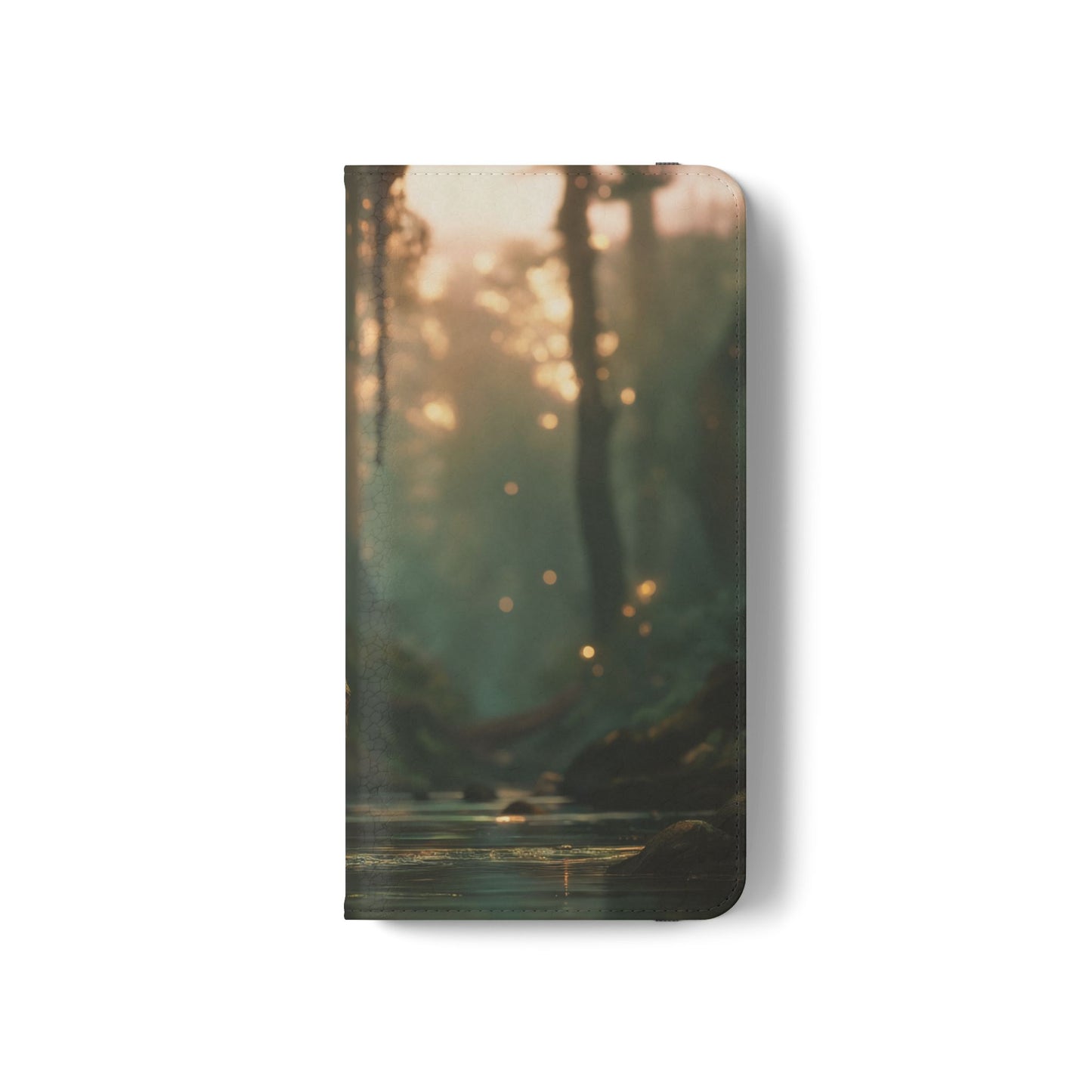 Mossy Bank Fairy Flip Cases – Golden Hour Sentinel Portrait