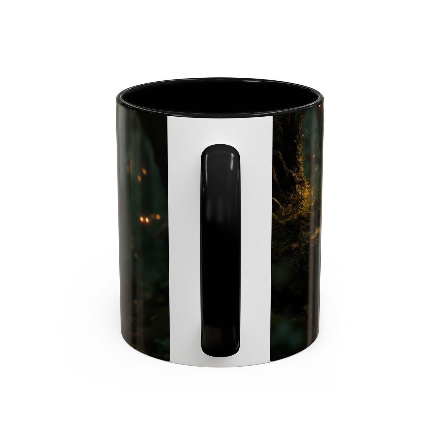Winged Guardian Accent Coffee Mug (11, 15oz) – Twilight Forest Sentinels
