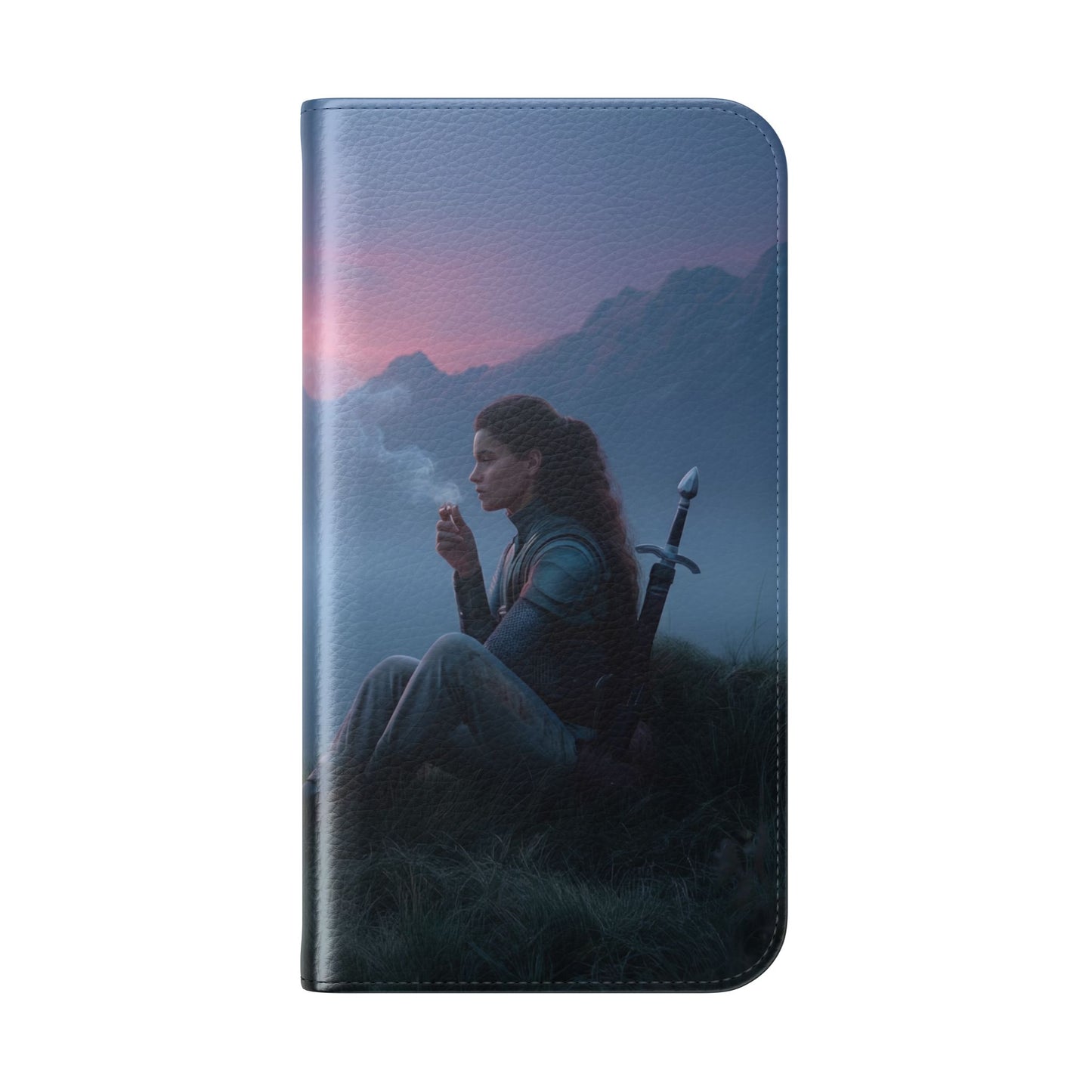 Silent Guardian Flip Cases – Misty Dawn Warrior and Dragon Companion