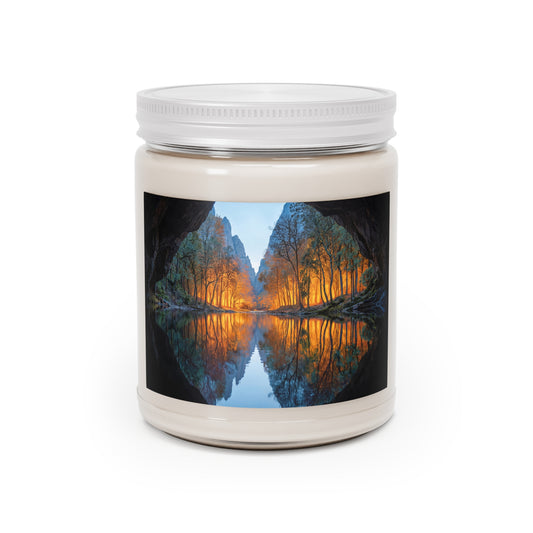 Cave Threshold Scented Soy Candles with White Lid, 9oz – Golden Hour Reverie