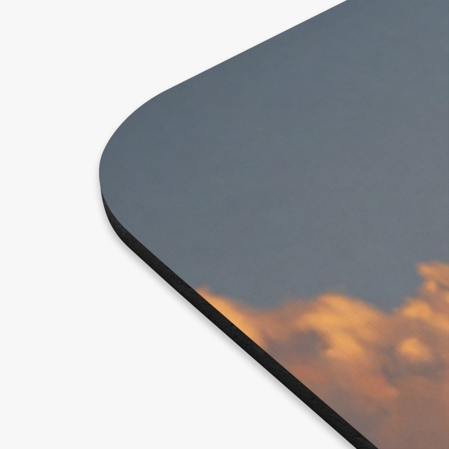 Sunset Dragon Mouse Pad (Rectangle) – Warm Ember Guardian in Golden Grass