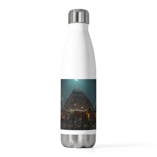 Starlit Cat by Pyramids 20oz Insulated Bottle – Midnight Nile Guardian