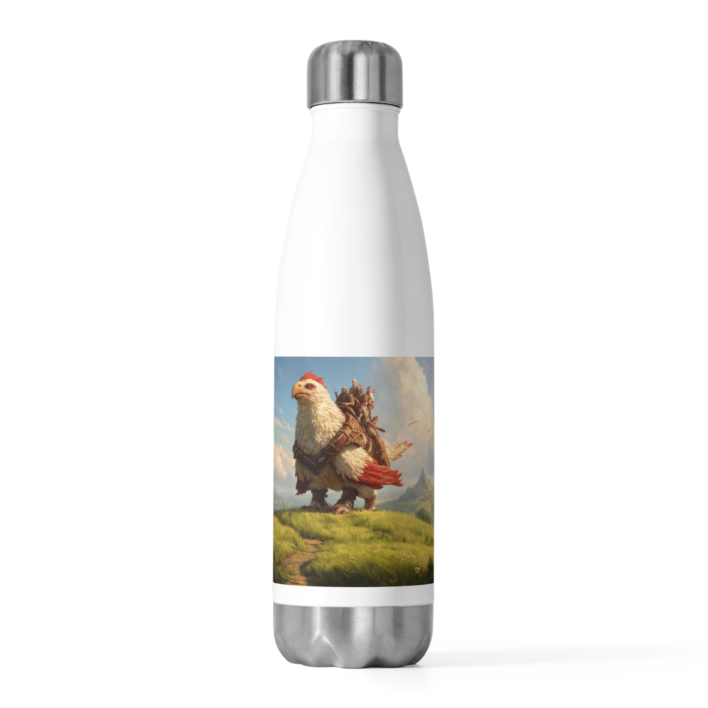 Eagle Sentinel 20oz Insulated Bottle – Dawn’s Path Over Whispering Hills