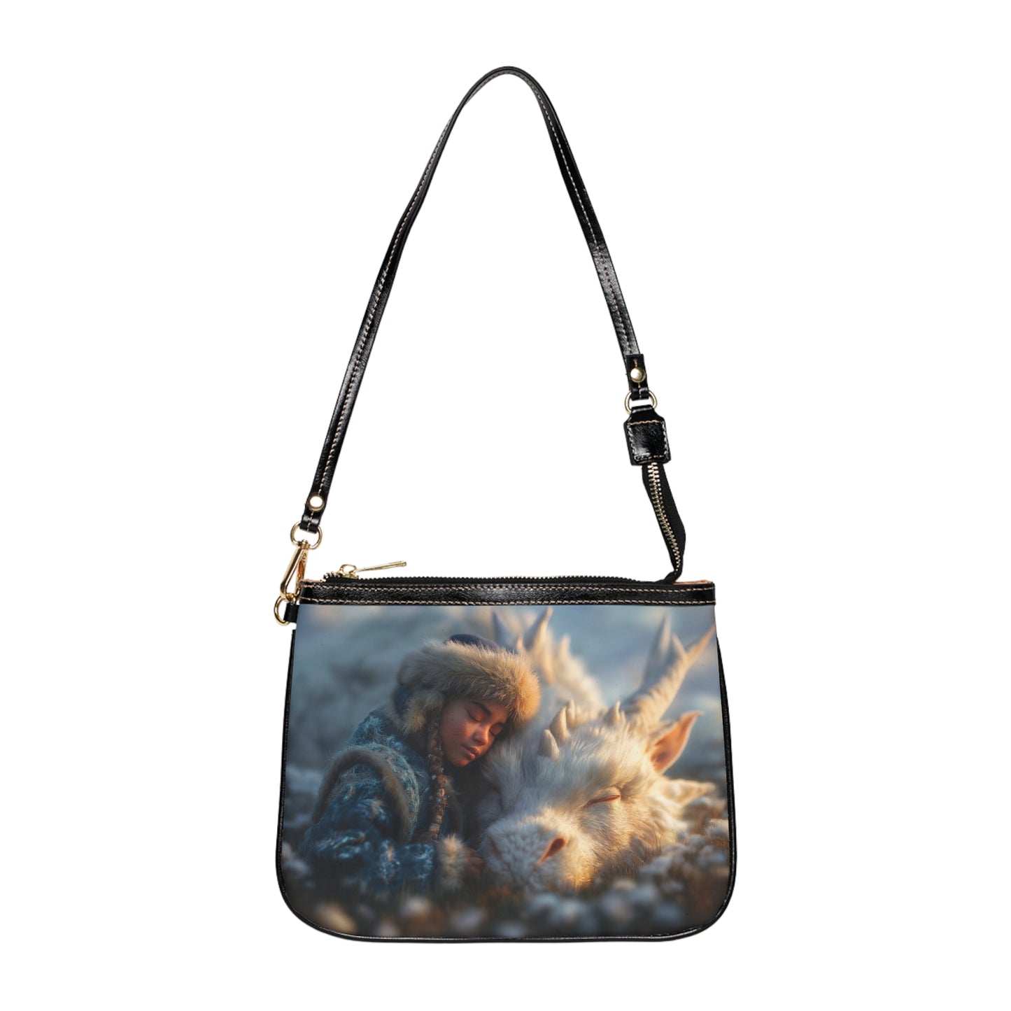 Snowdrift Sentinel Small Shoulder Bag – Whispering Winter Companionship