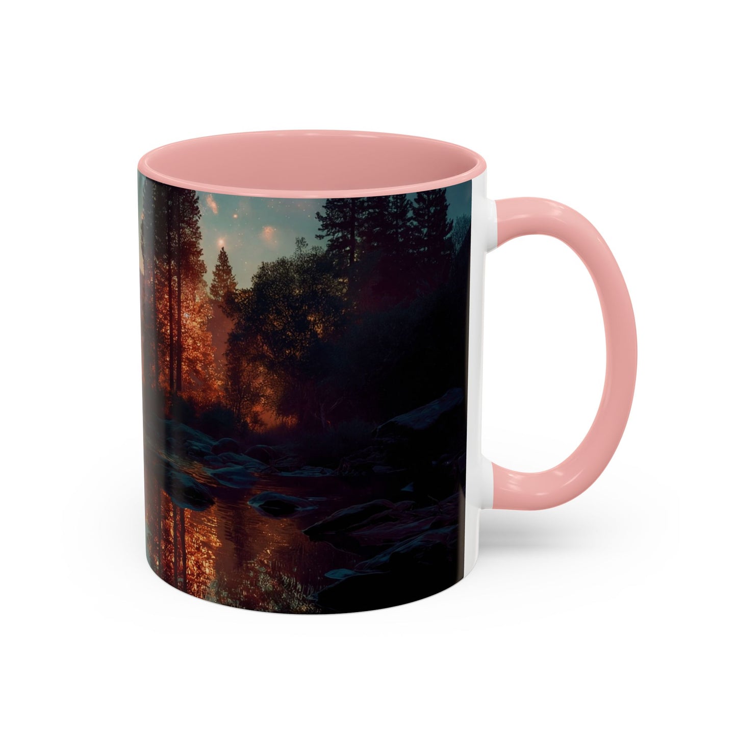 Celestial Reflections Accent Coffee Mug (11, 15oz) – Half Dome’s Starlit Mirror