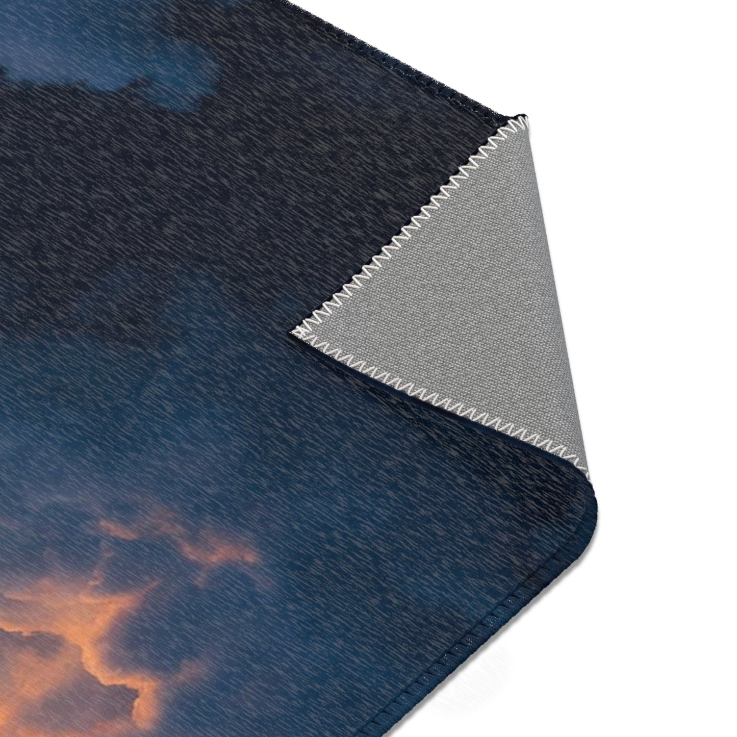 Rocket Ascension Area Rugs – Sunburst Through Clouds Launch Scene