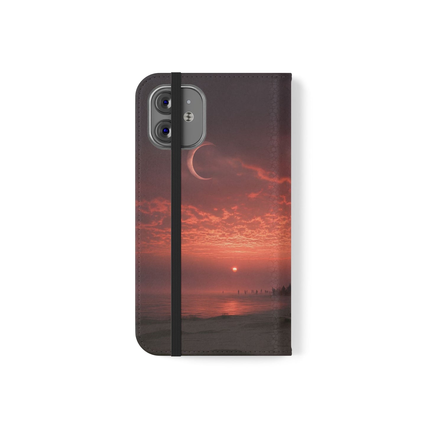 Twilight Sentinel Flip Cases – Moonlit Stairway to the Horizon