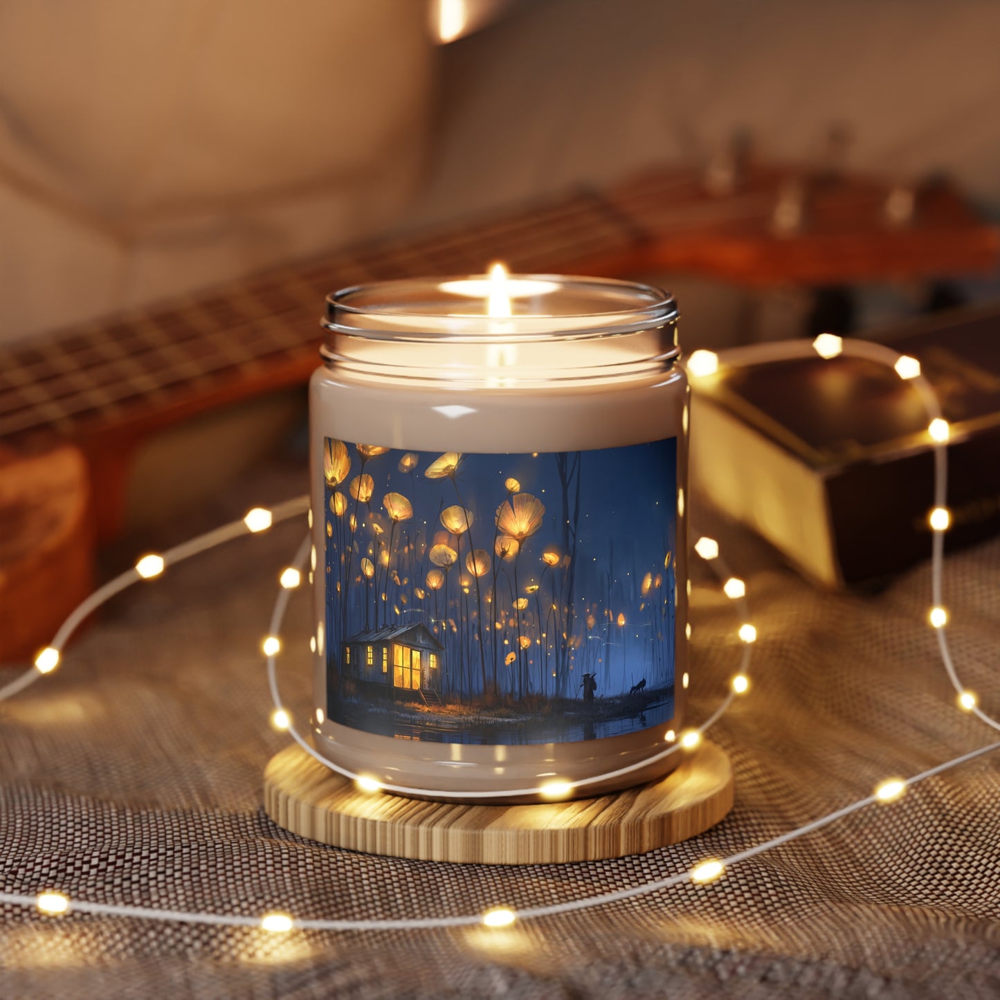 Glowing Wildflower Cottage Candle – Warm Light After Twilight