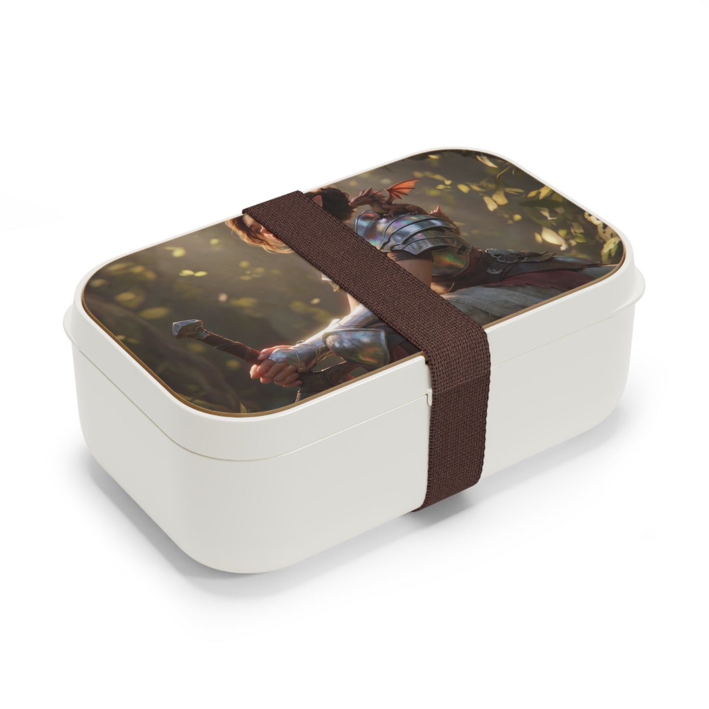Elven Knight & Dragon Bento Lunch Box – Sunlit Grove Sentinel