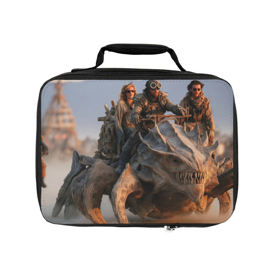 Desert Riders Lunch Bag – Sunset on a Gnarled, Toothed Beast