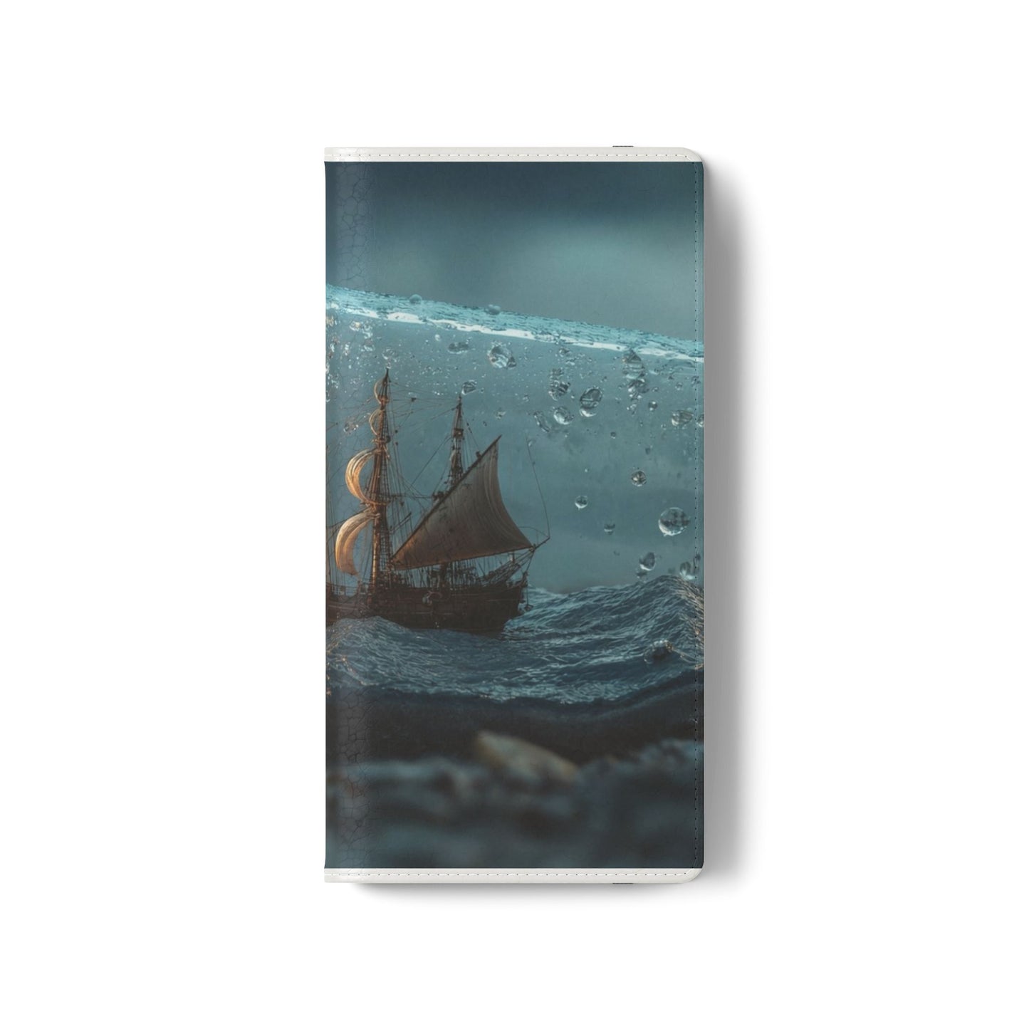 Storm-Struck Galleon Flip Cases – Lightning Inside Glass Bottle