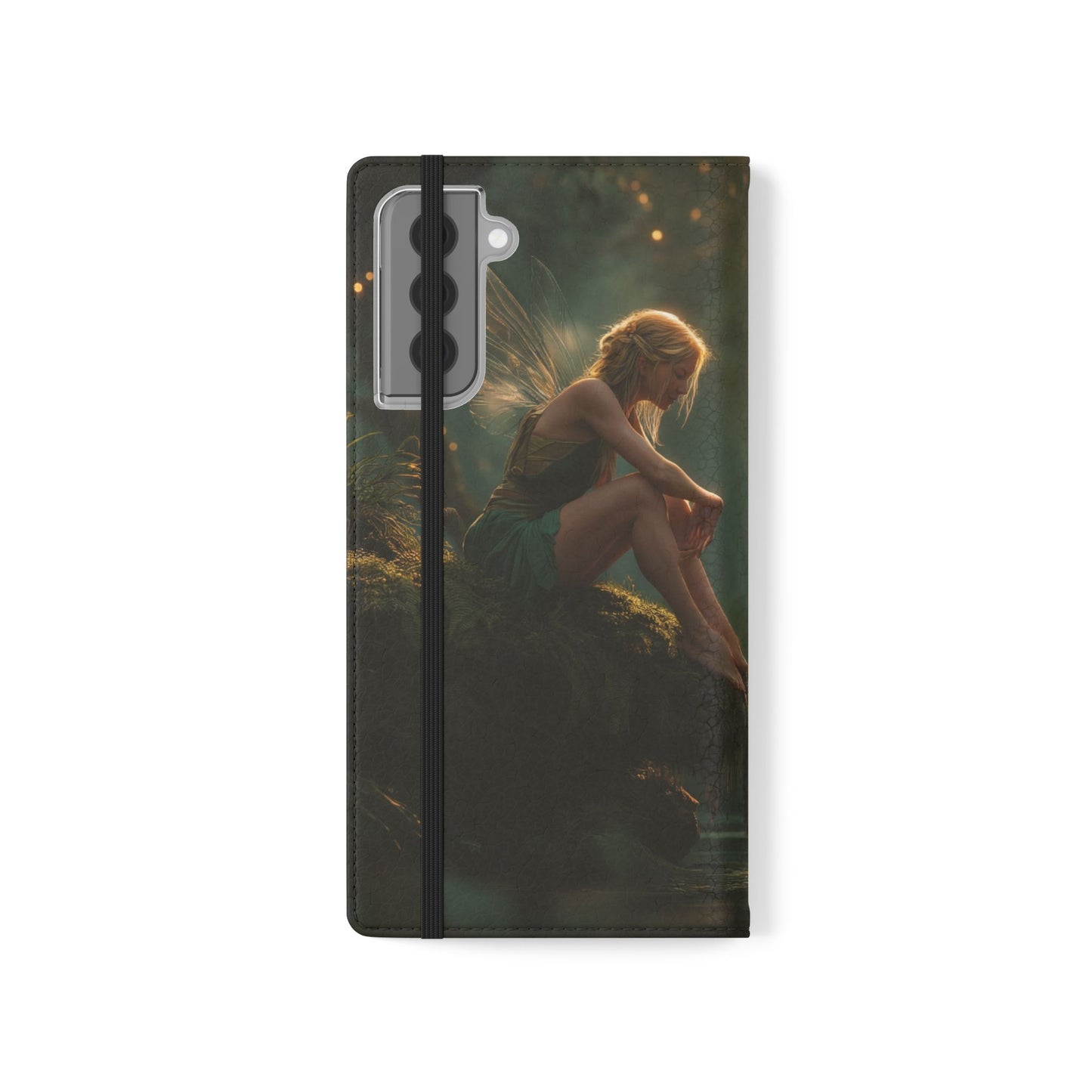 Mossy Bank Fairy Flip Cases – Golden Hour Sentinel Portrait