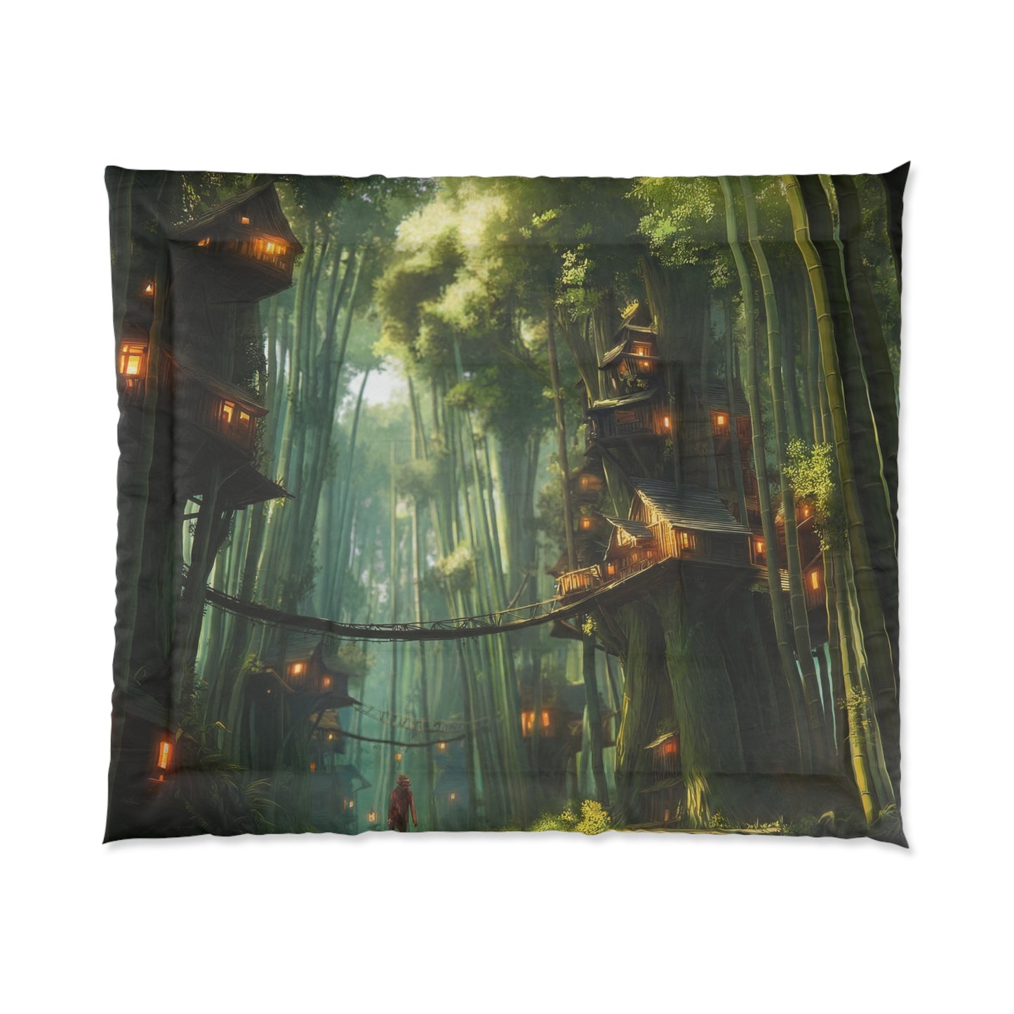 Bamboo Canopy Village Comforter – Sunlit Grove Haven