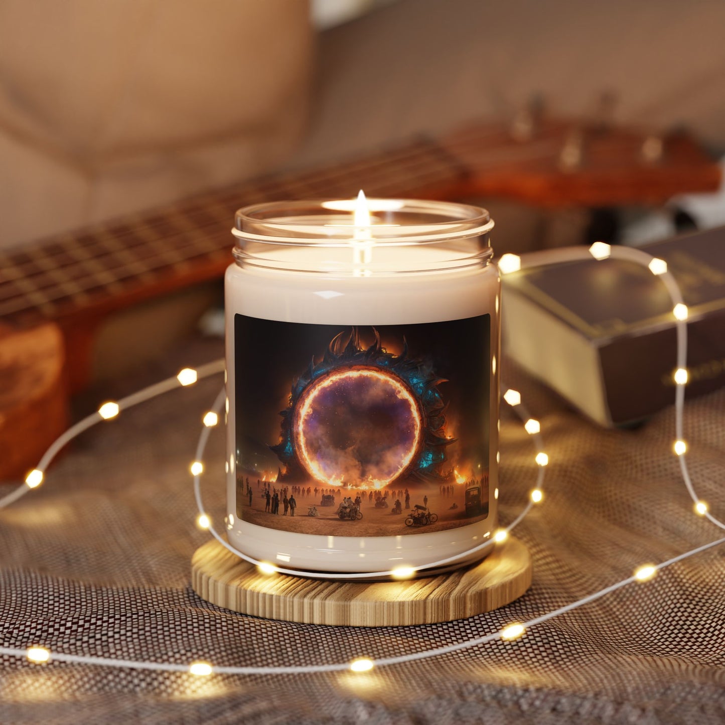 Celestial Gateway Scented Soy Candle, 9oz – Warm Ember Portal to the Cosmos