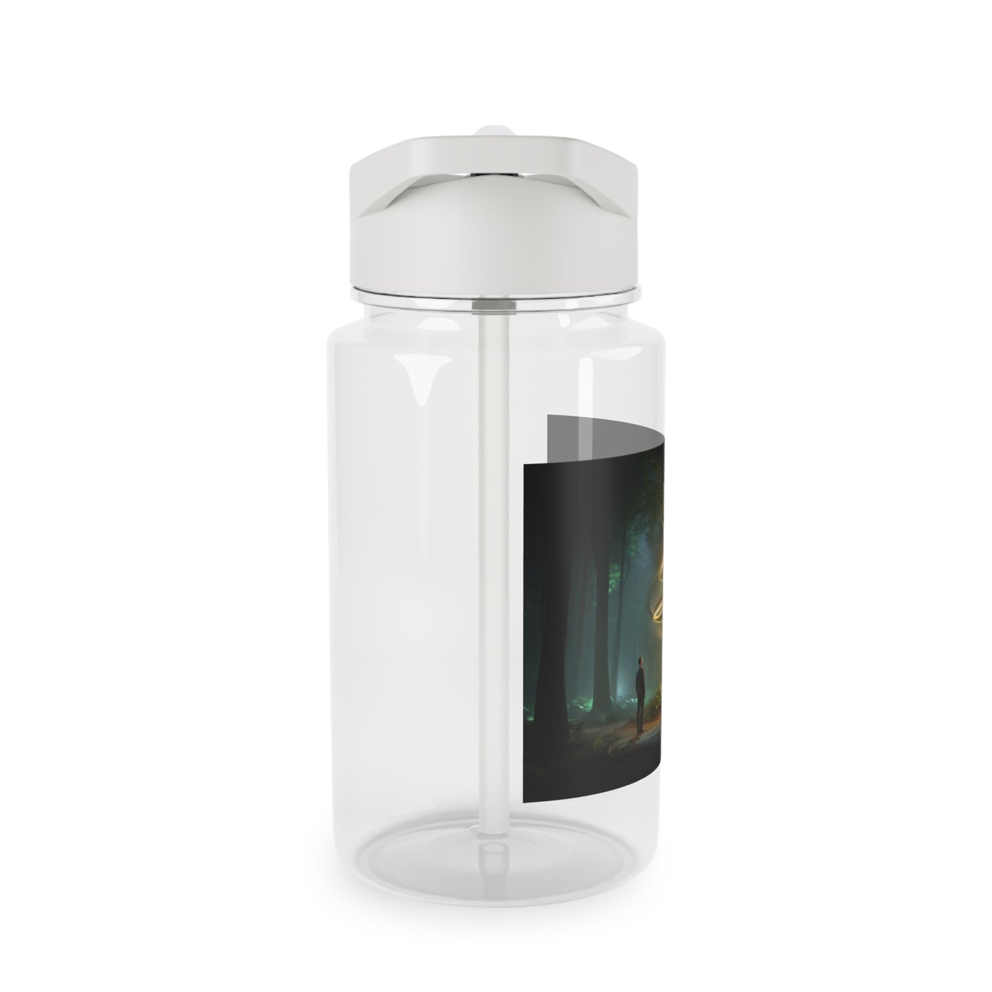 Spiral Light Guardian Tritan Water Bottle – Forest Sentinel Vortex