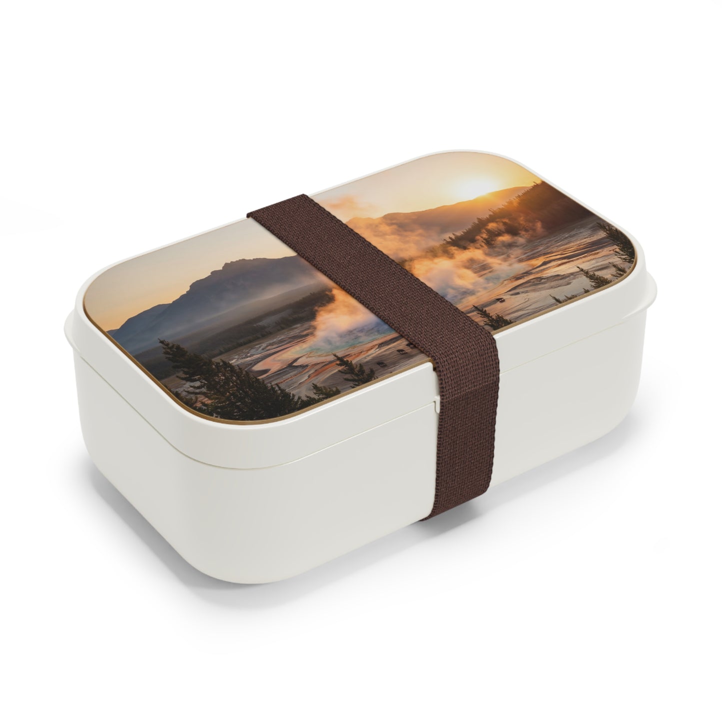Geyser Dawn Bento Lunch Box – Steam and Bison Serenity