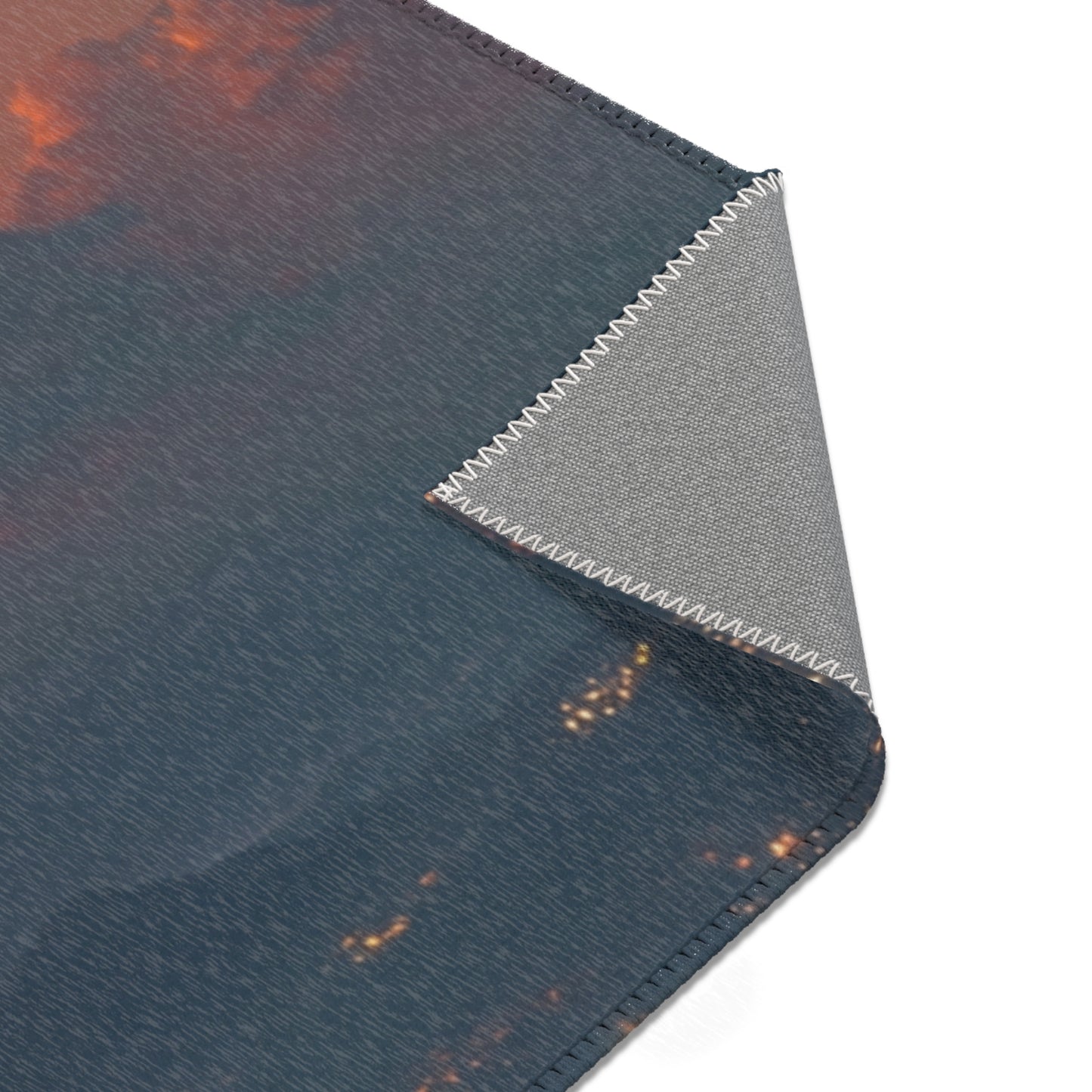 Celestial Fire Comet Area Rugs – Twilight Skyfall Dreamscape