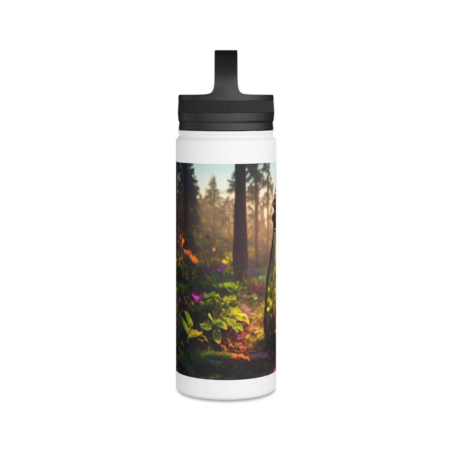 Whispering Woods Terrarium Bottle – Handle Lid – Pocket-Sized Forest Sanctuary
