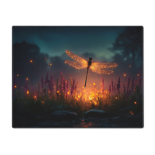 Luminescent Dragonfly Placemat – Twilight Meadow Glow