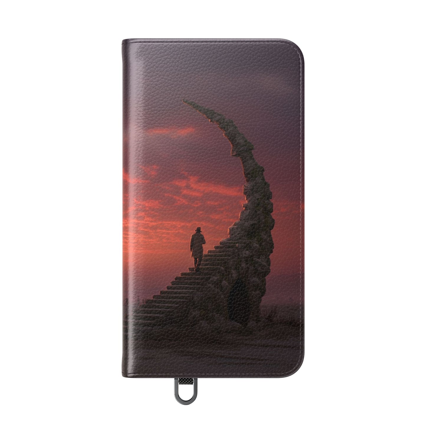 Twilight Sentinel Flip Cases – Moonlit Stairway to the Horizon