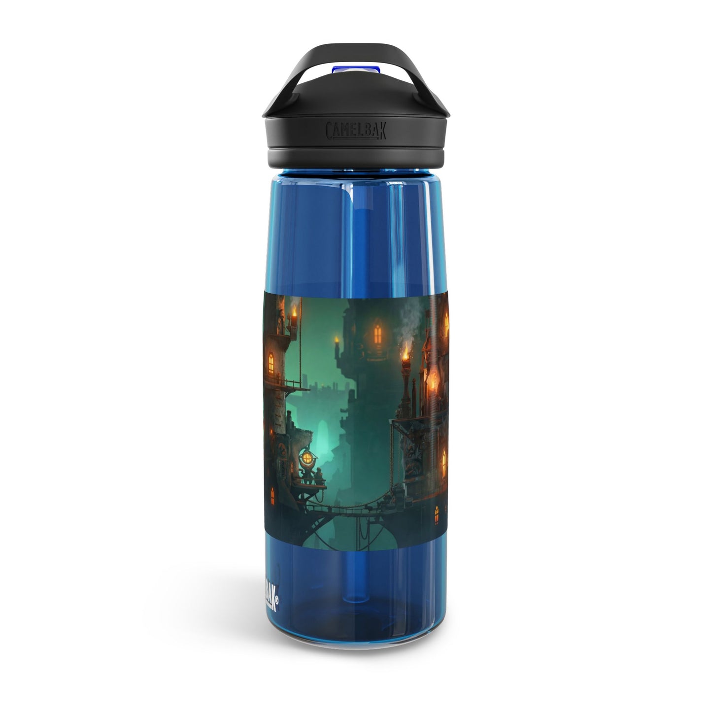 Gilded Sky Cities CamelBak Eddy® Water Bottle, 20oz\25oz – Warm Light Through Misty Peaks