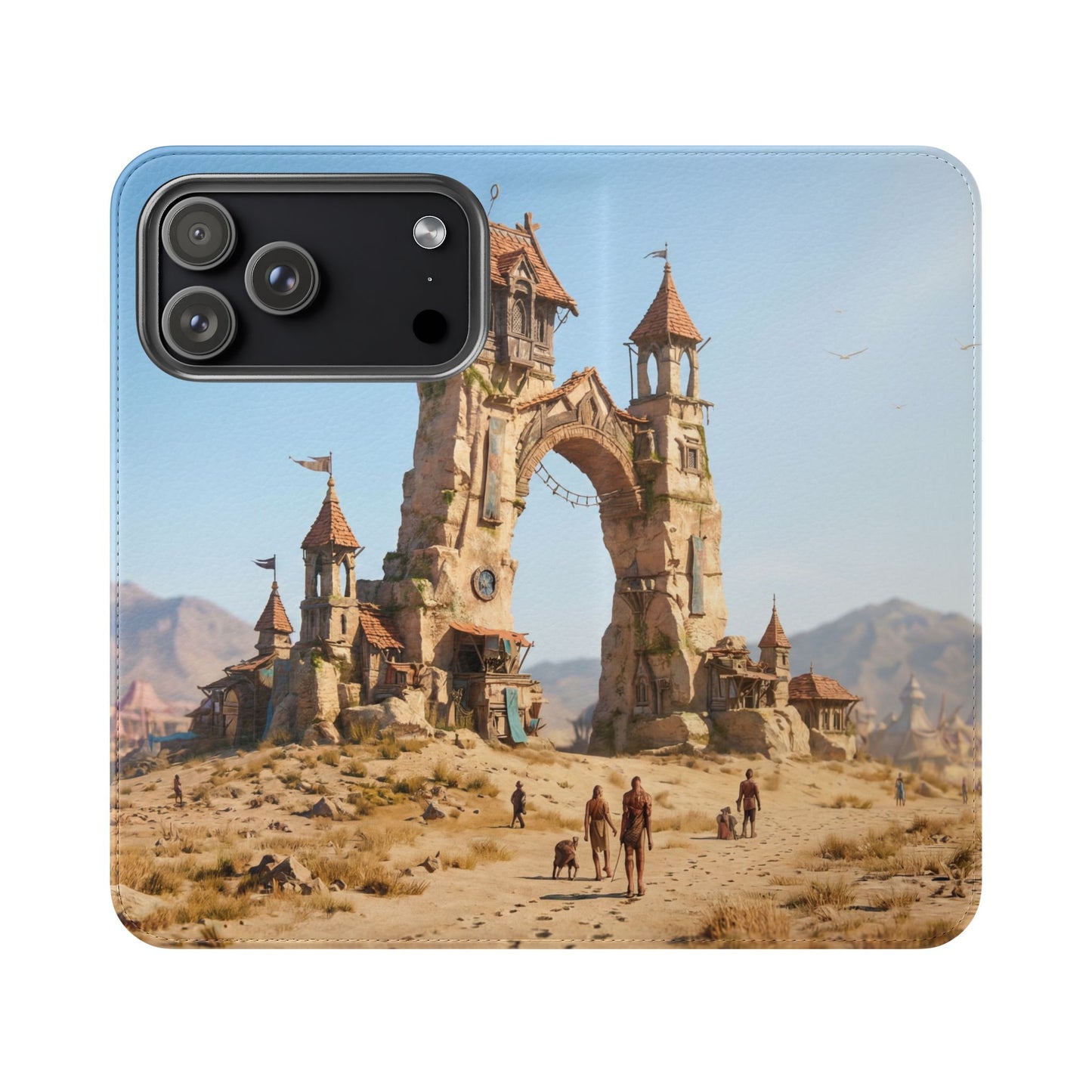 Desert Sentinel Gate Flip Cases – Weathered Archway Journey