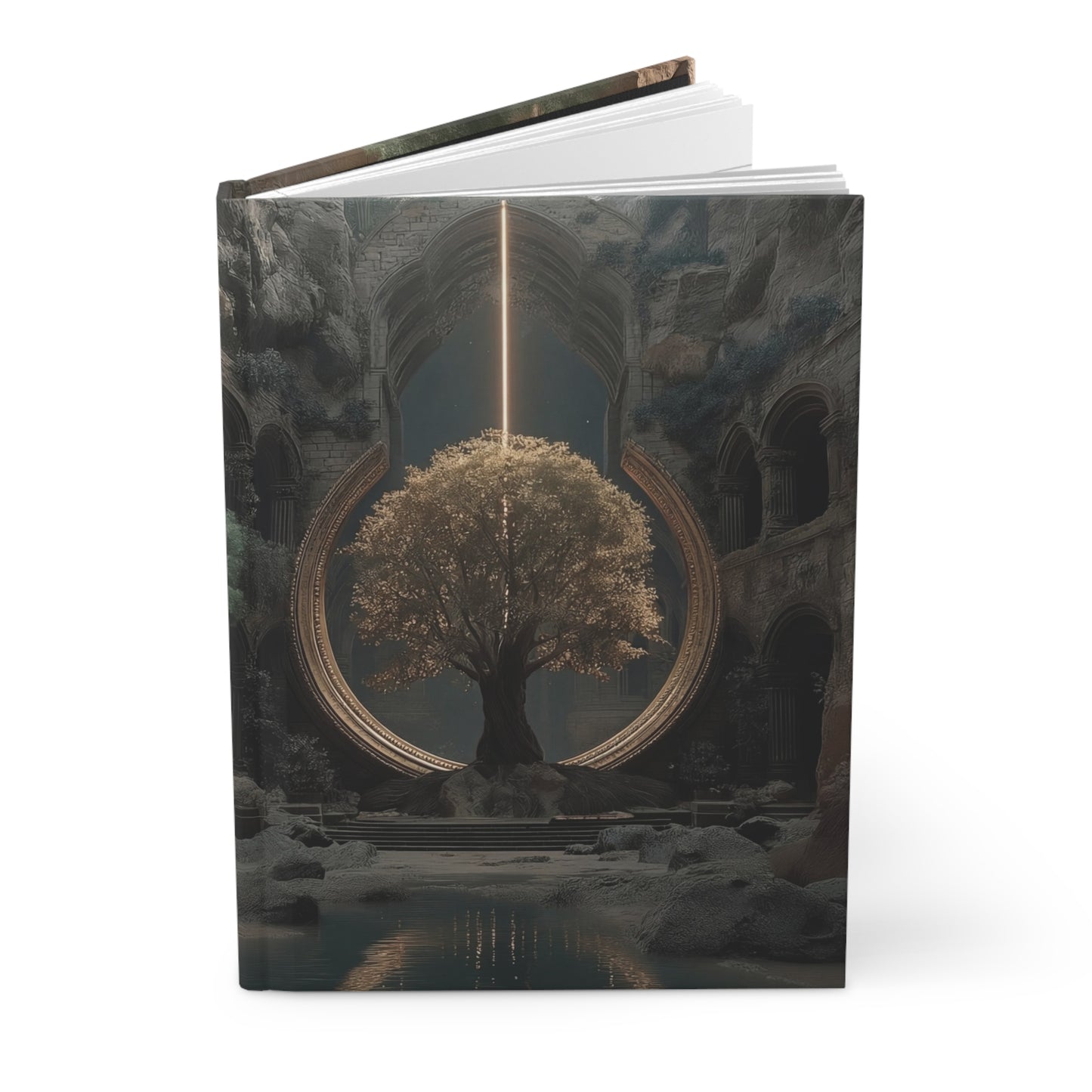 Sacred Grove Hardcover Journal Matte – Light Through the Ruined Archway