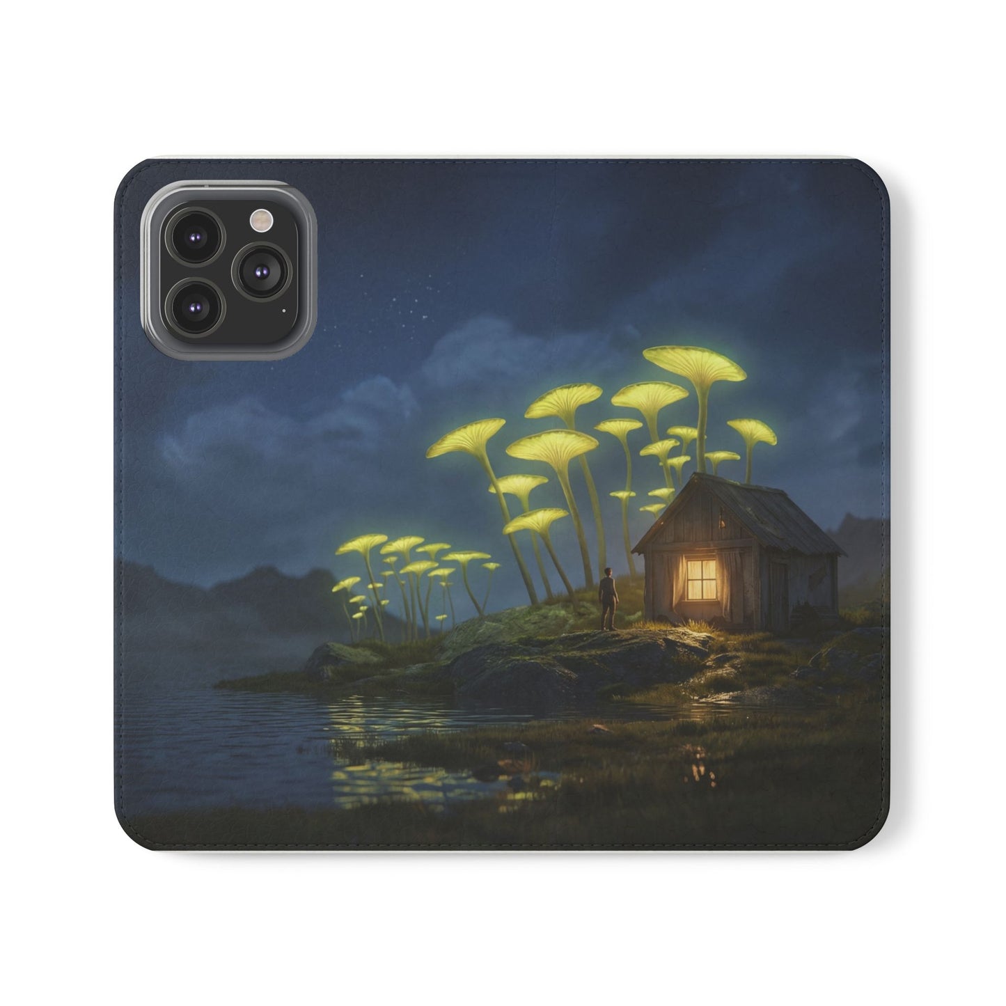 Glowing Mushroom Cottage Flip Cases – Whispering Grove Nightlight