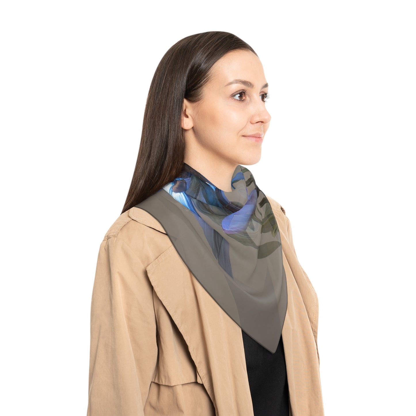 Steampunk Goldfish Poly Scarf – Luminescent Water Garden Dreamscape